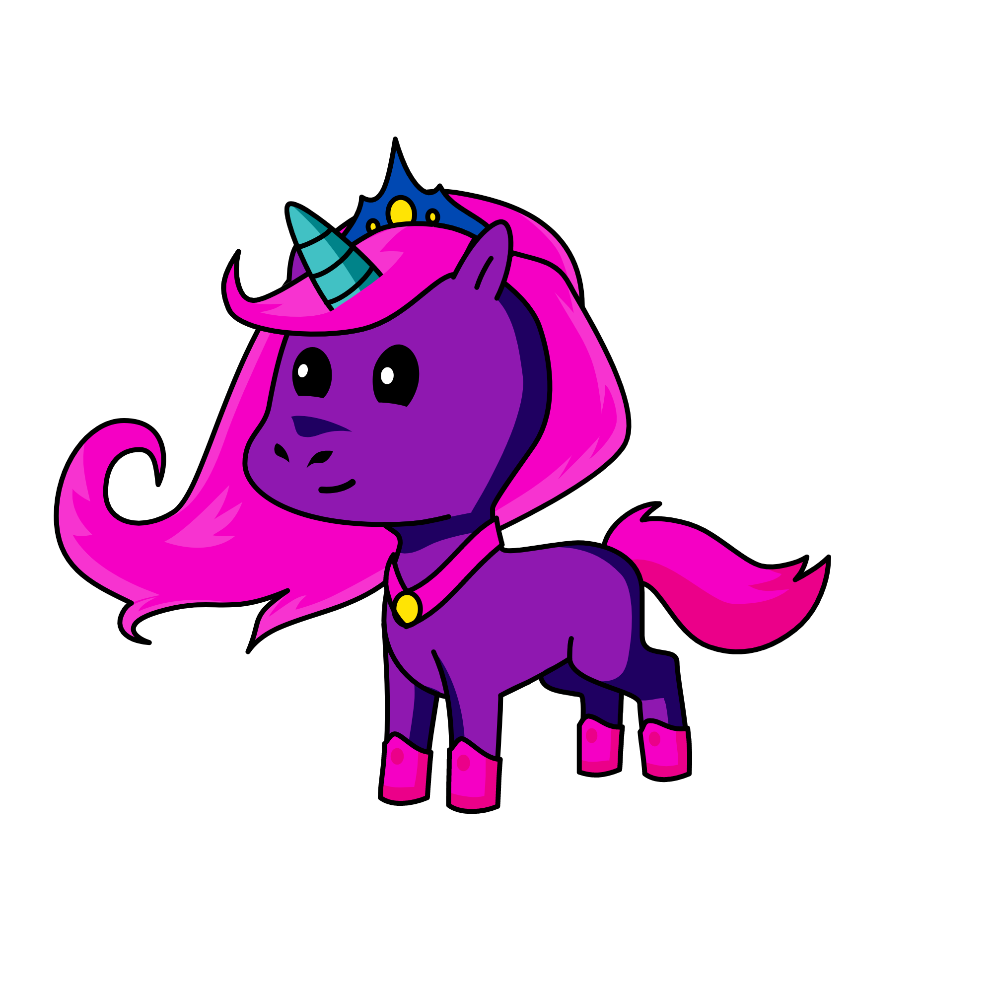 Pink N Purple, the unicorn