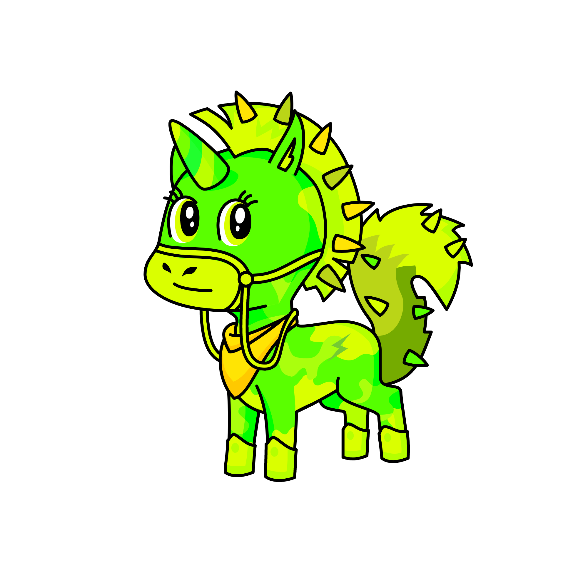 Cyber goth, the unicorn