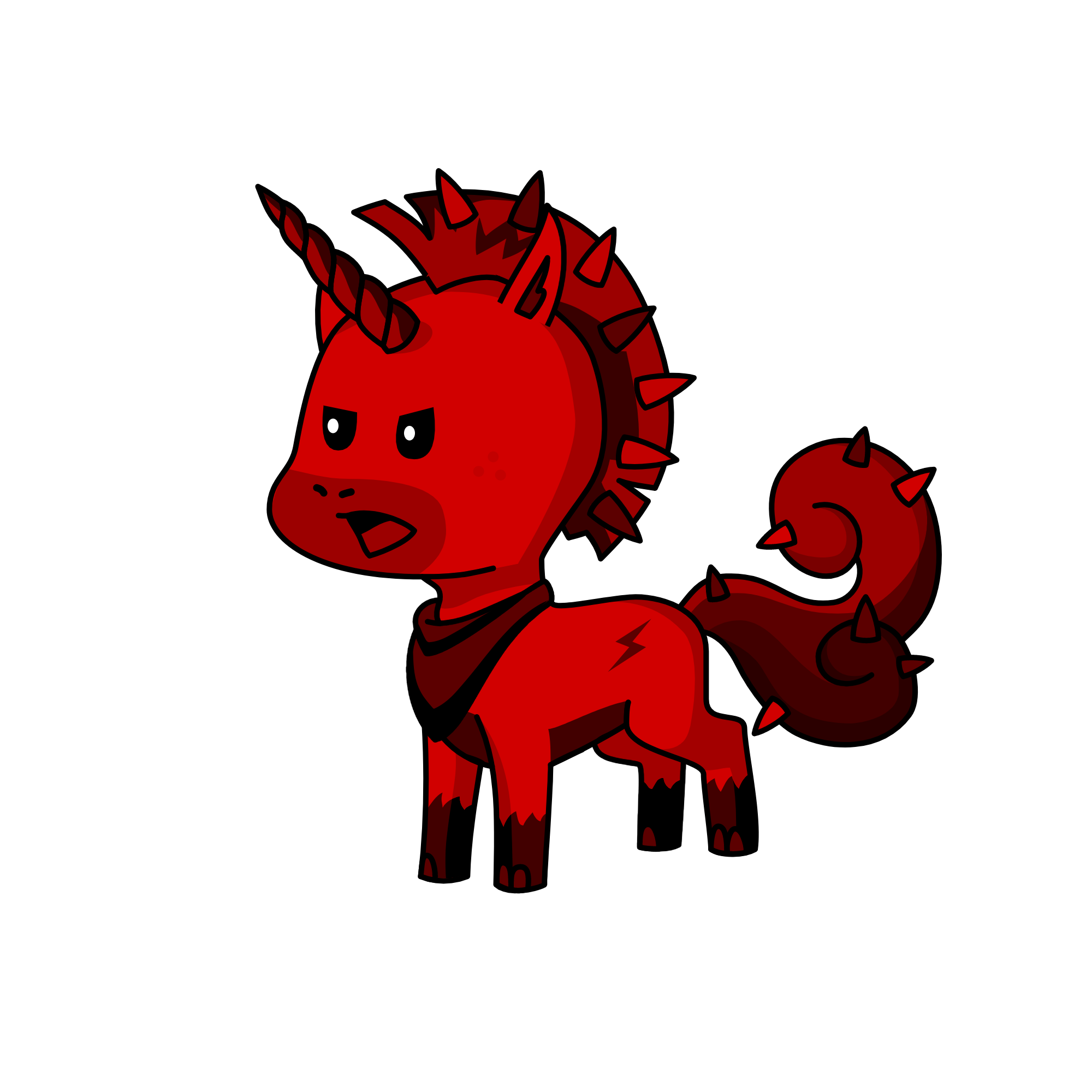 Angry uni, the unicorn