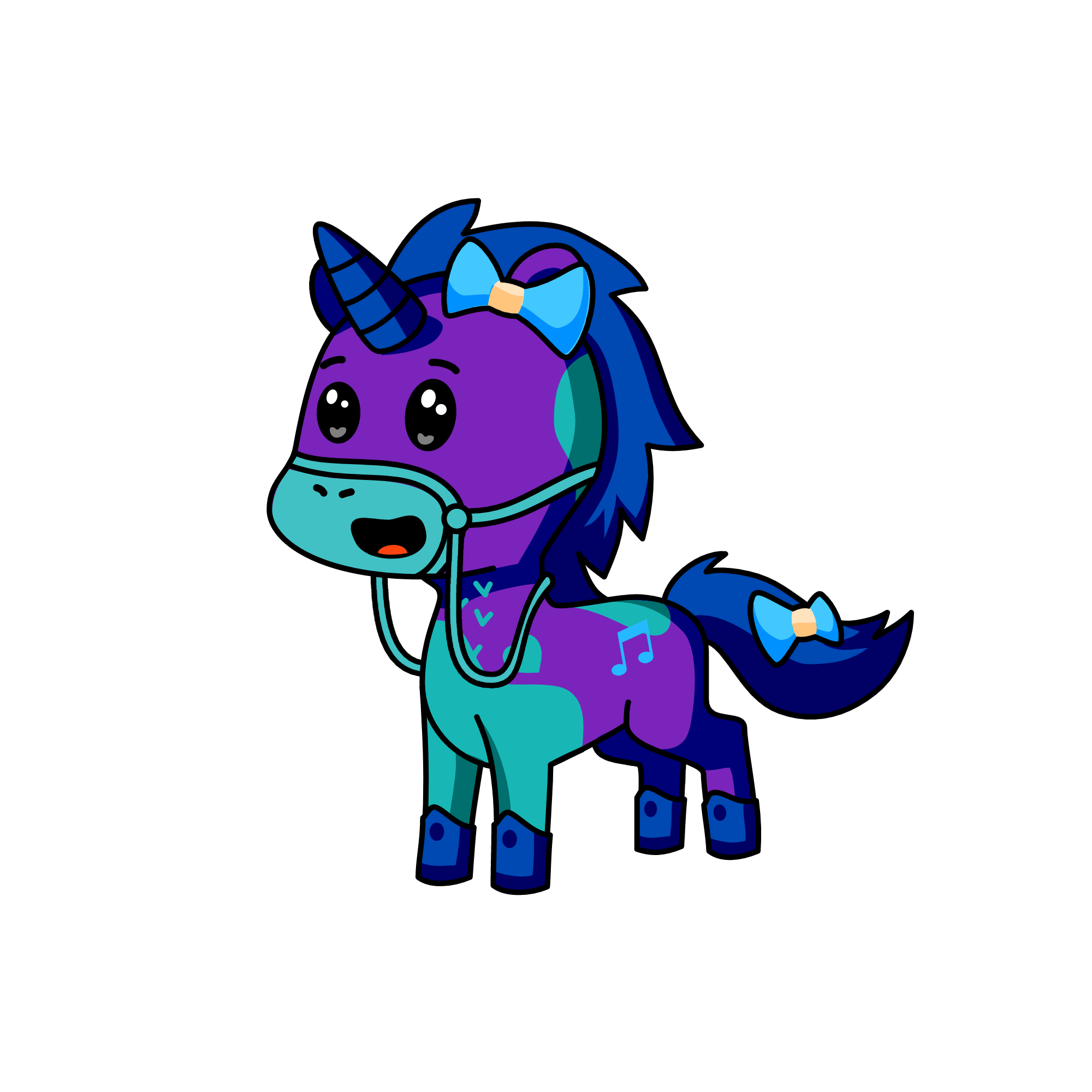 blueberry, the unicorn