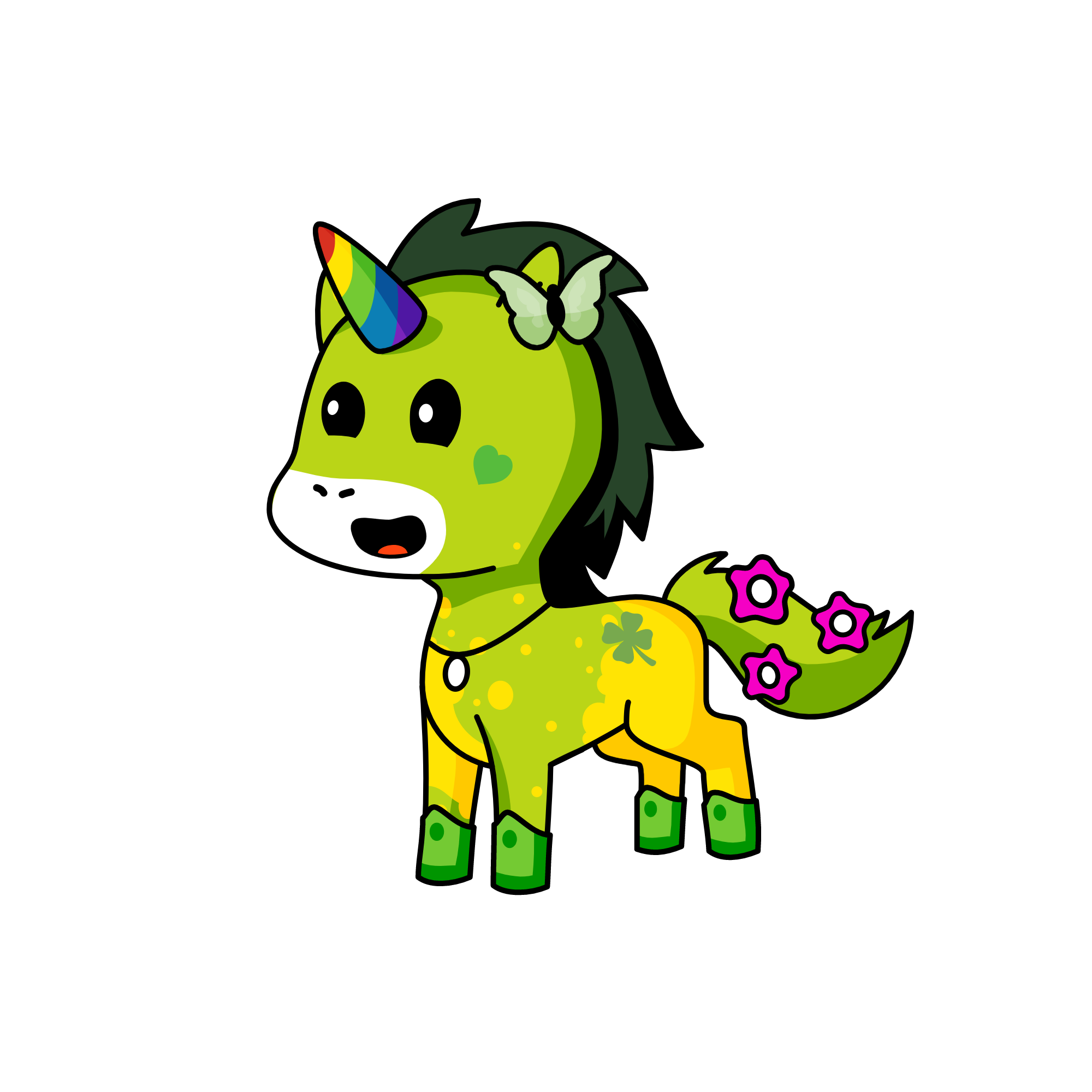 Unigreen, the unicorn