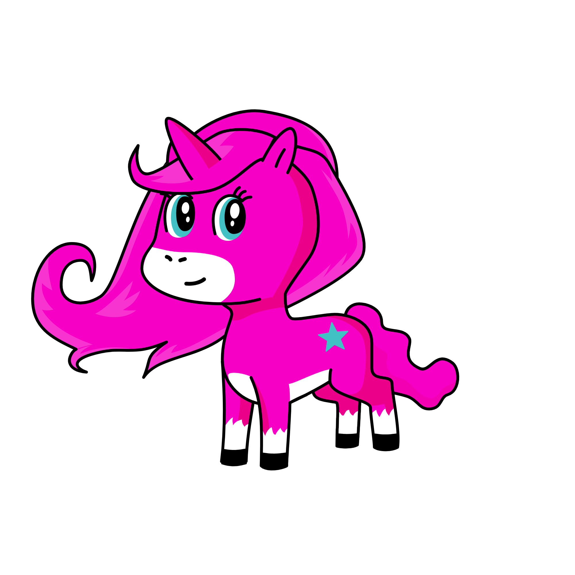Pinkie pie, the unicorn