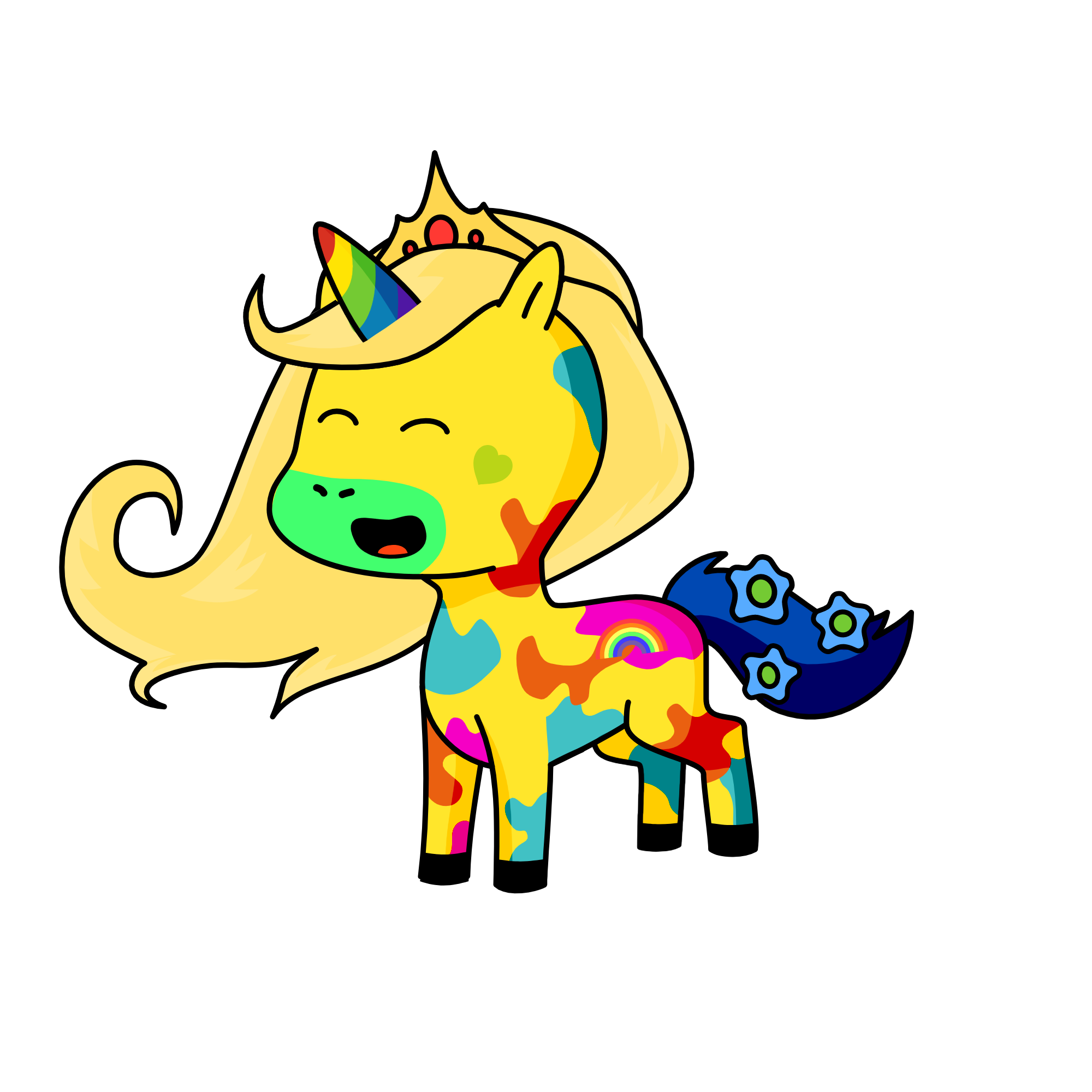 princess candy, the unicorn