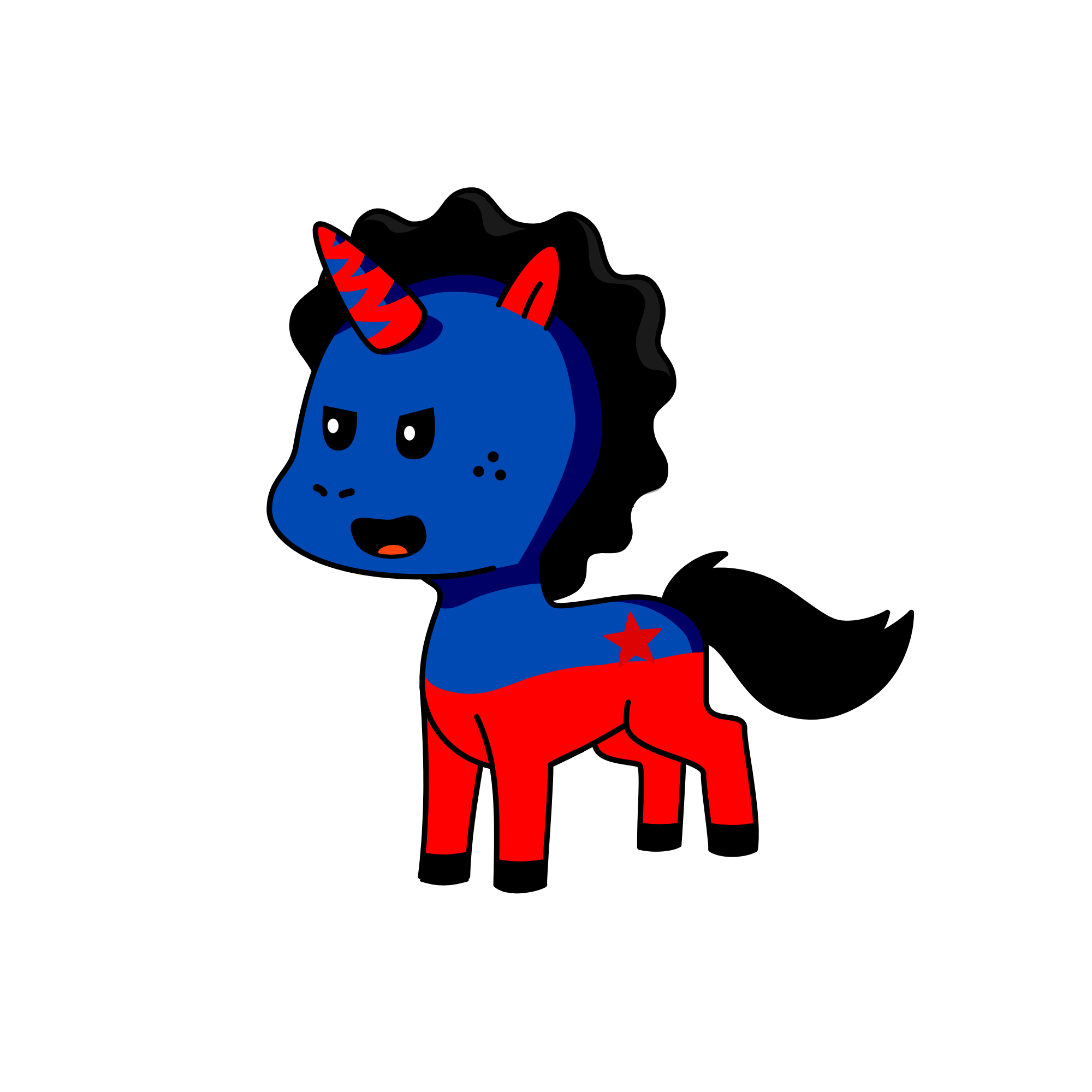 Superman unicorn, the unicorn