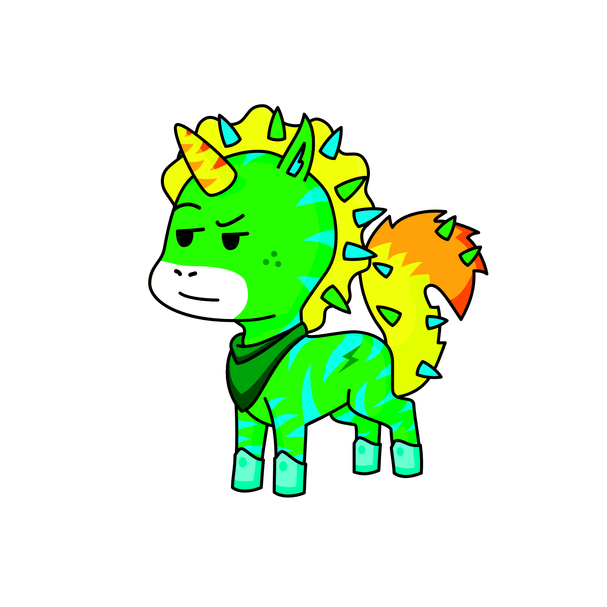 Spike, the unicorn