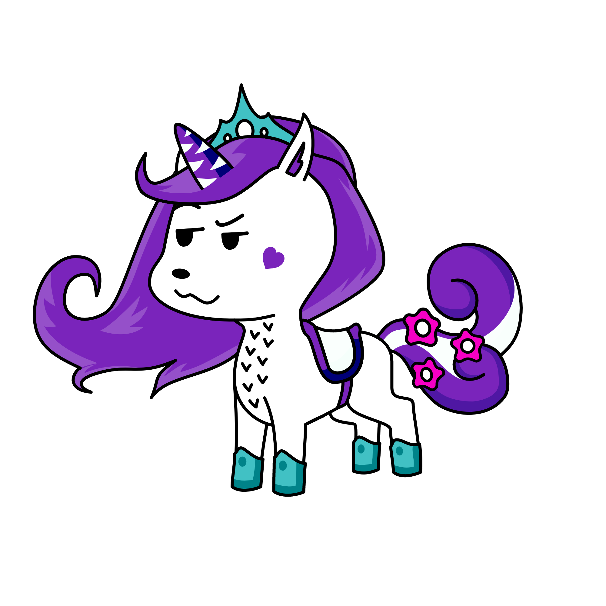 ice girl, the unicorn