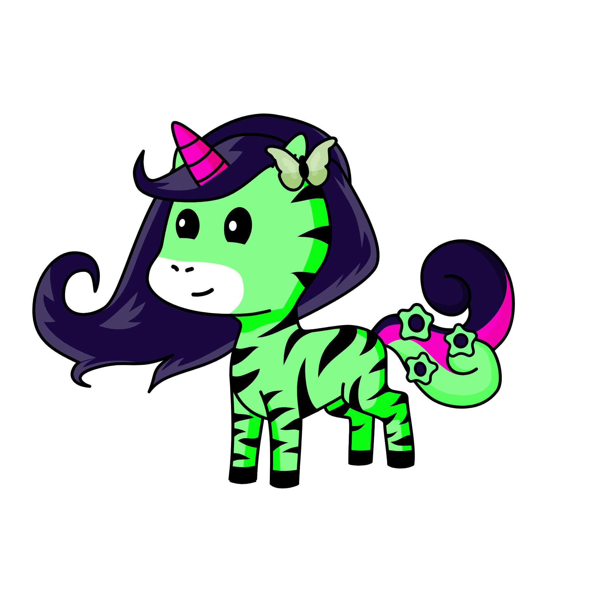 Mint, the unicorn