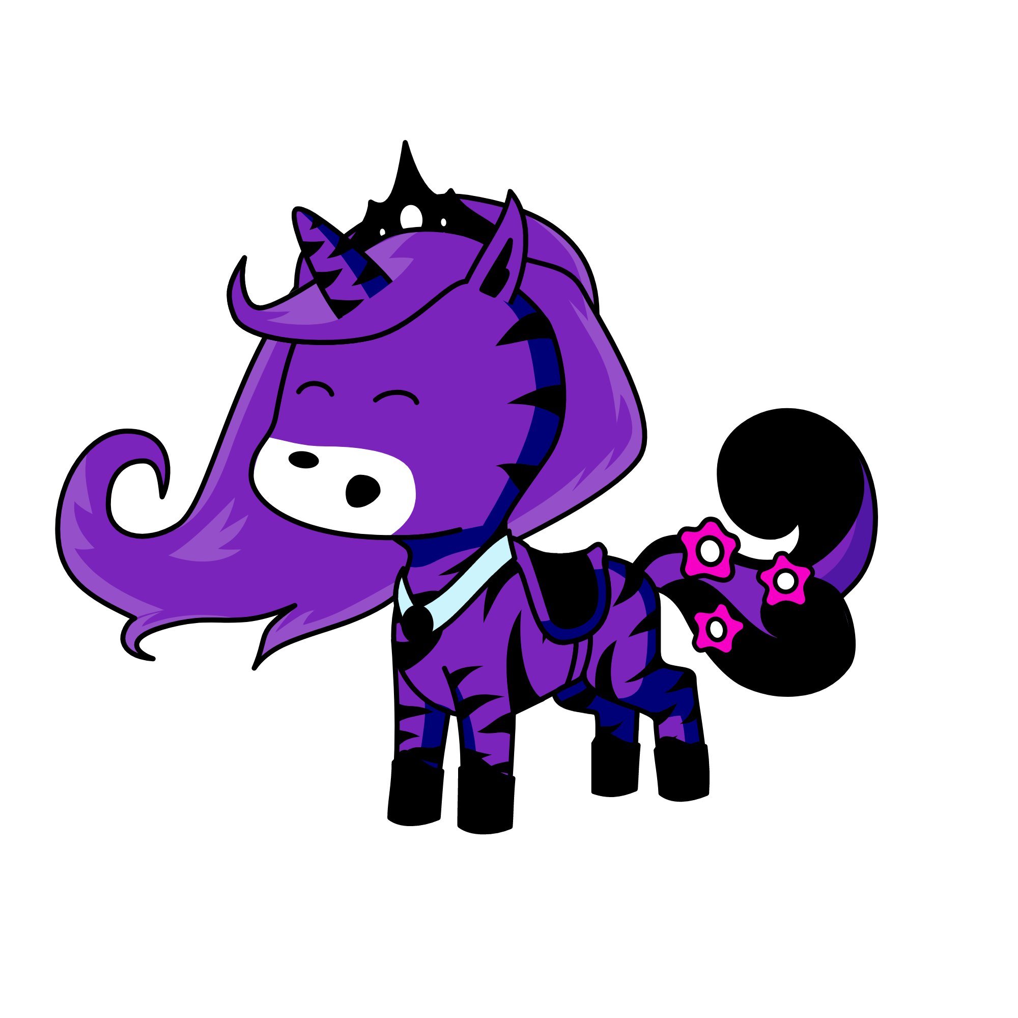 nigth girl, the unicorn