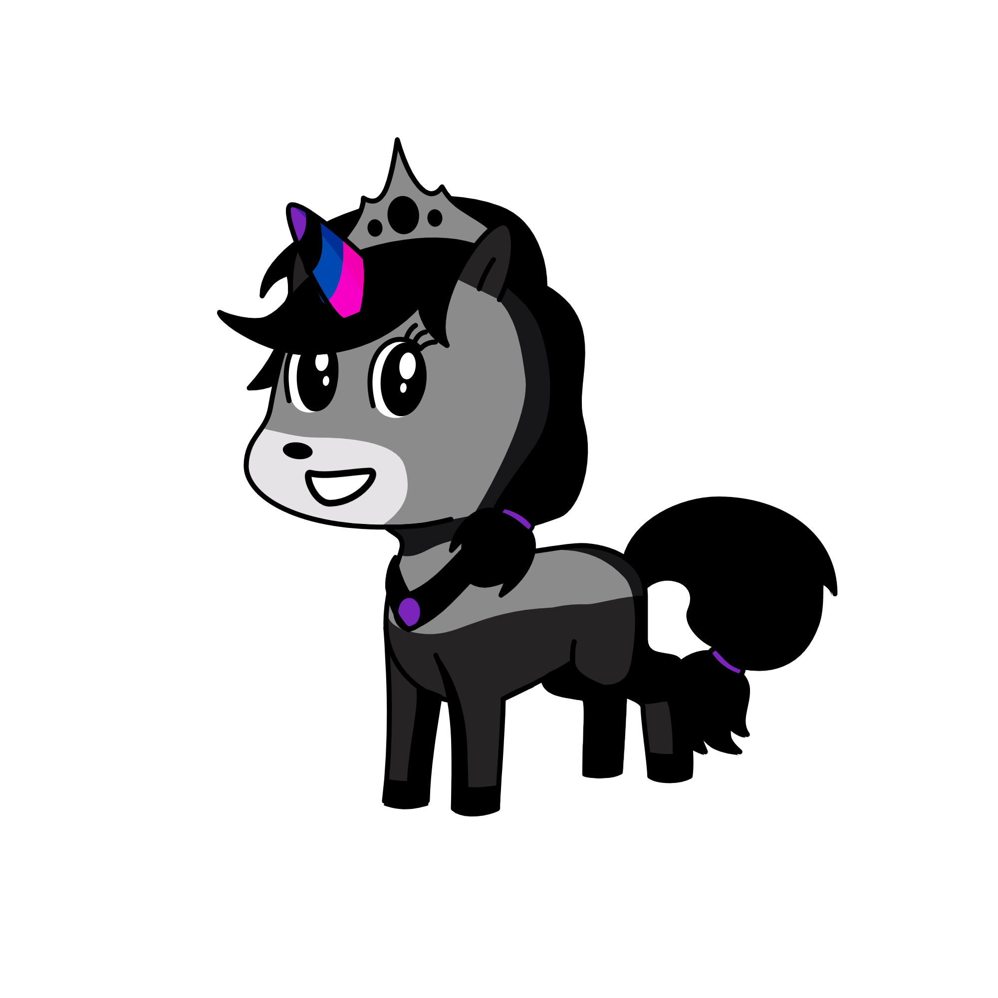 Darkie, the unicorn