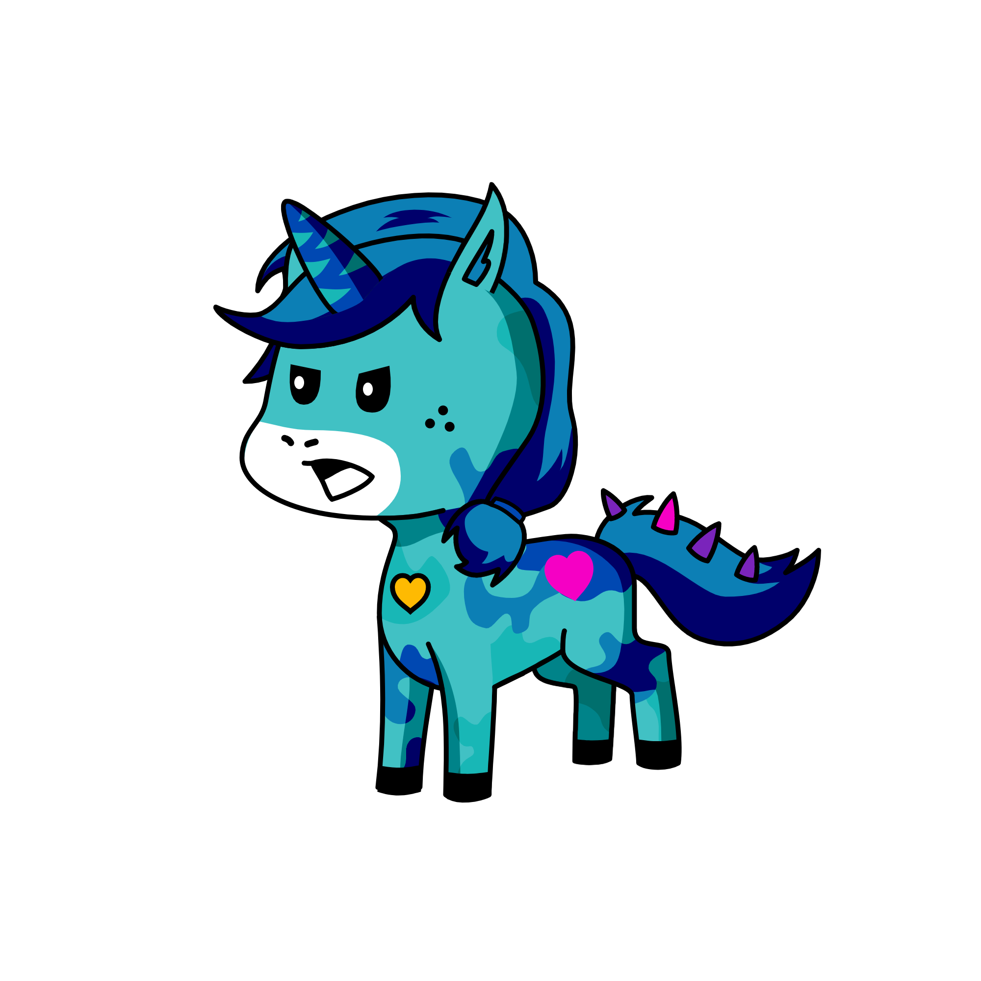 Bluecorn, the unicorn