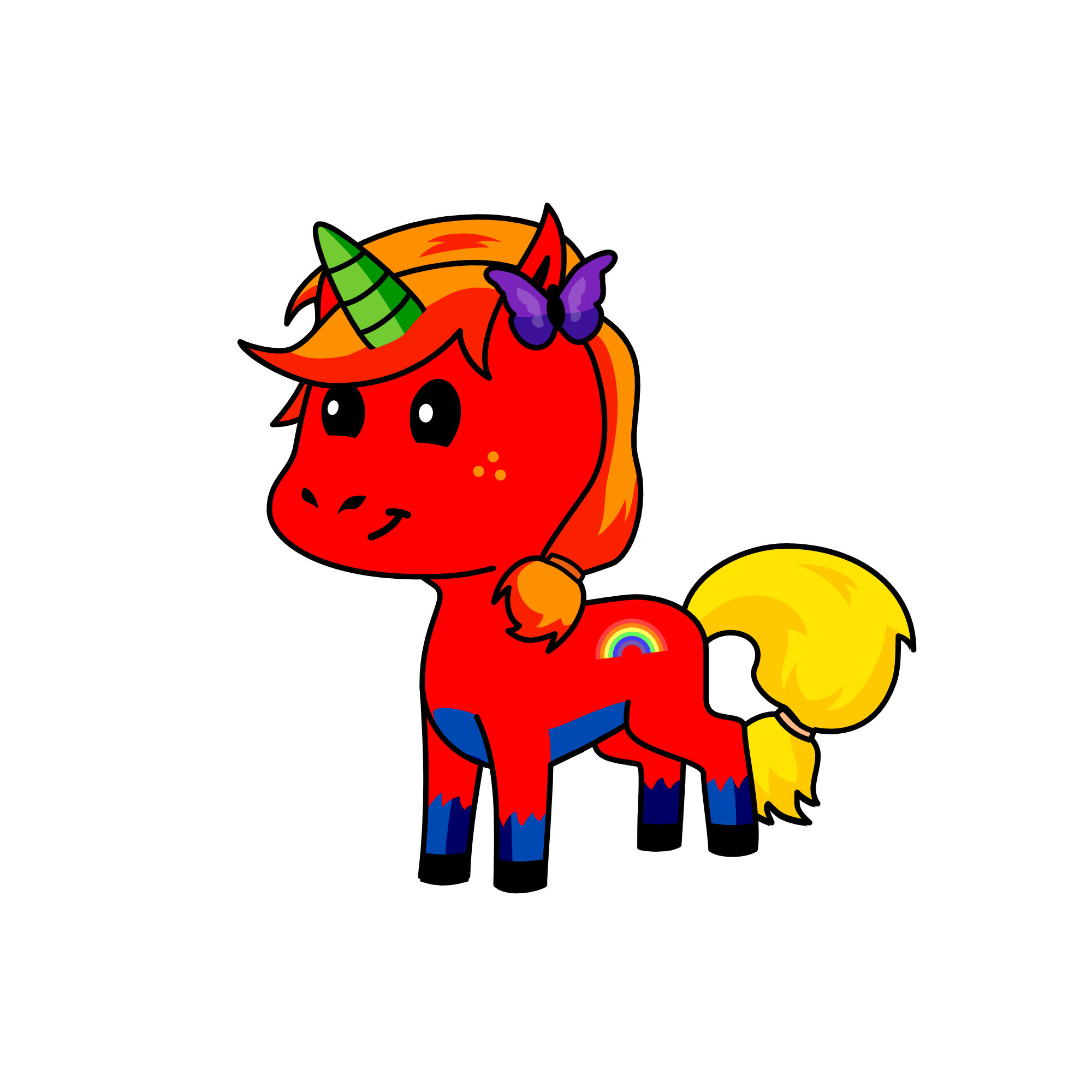 The Unicorn that is in charge of rainbows, the unicorn