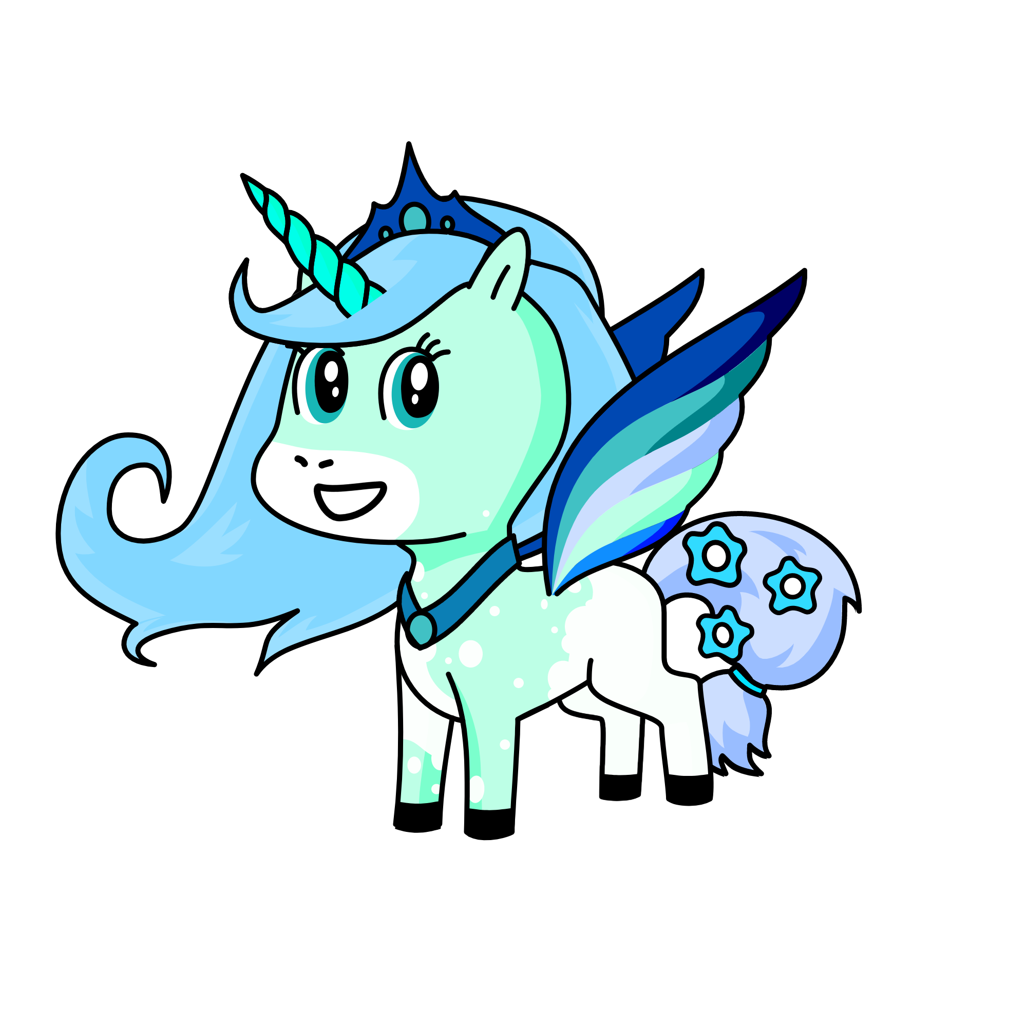 princess snowcone, the unicorn