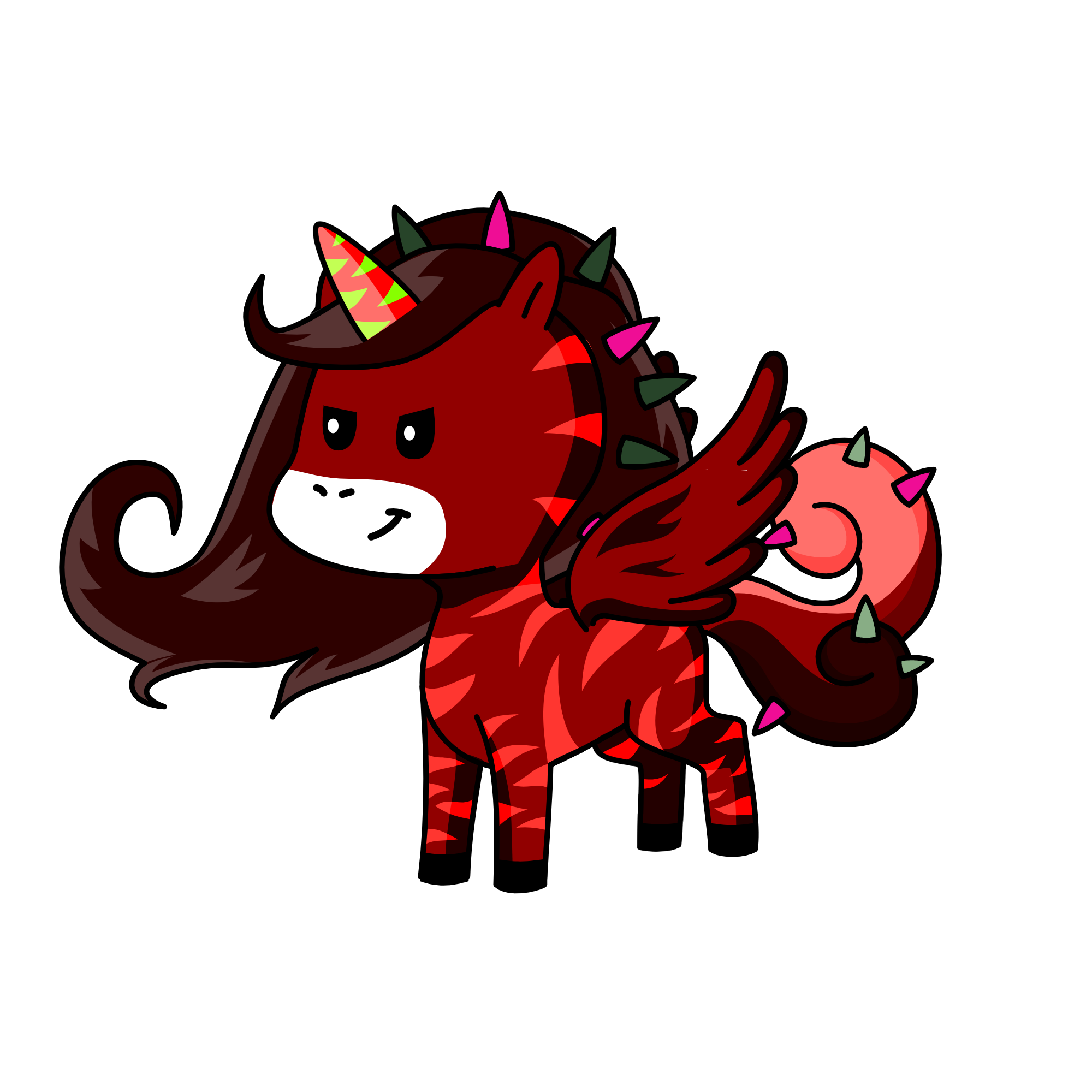 dark moony, the unicorn