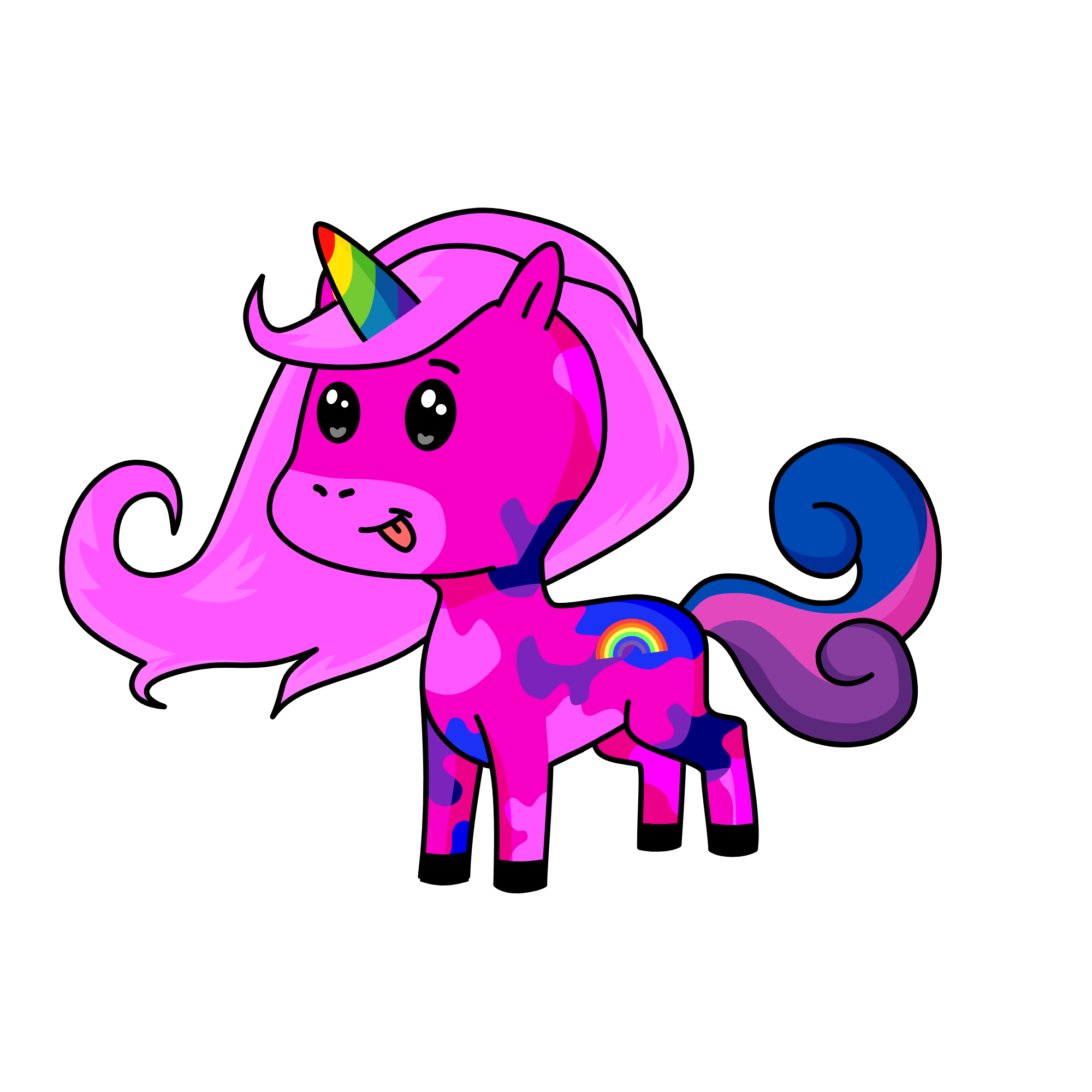 pinky unicornssss, the unicorn