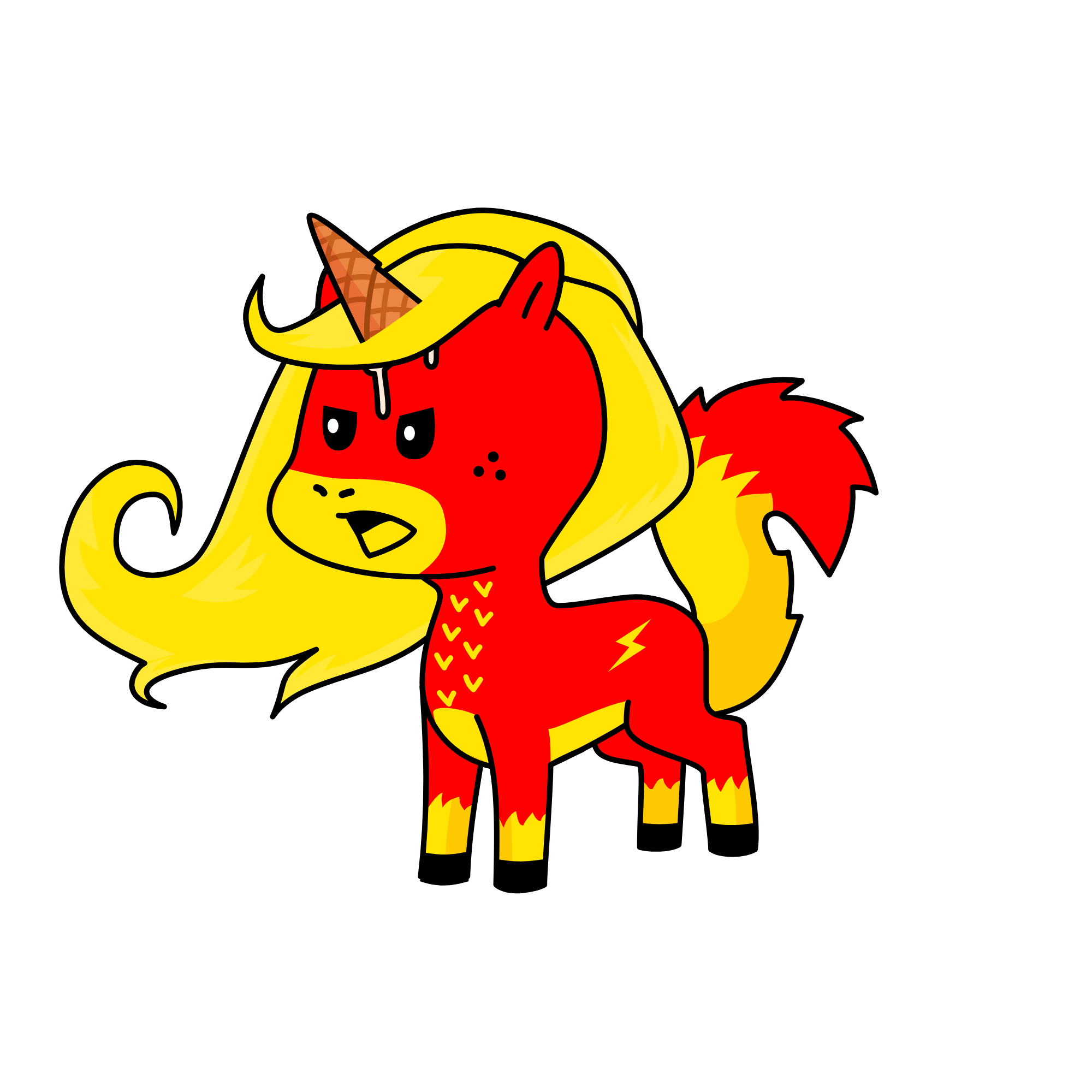 Angricorn, the unicorn