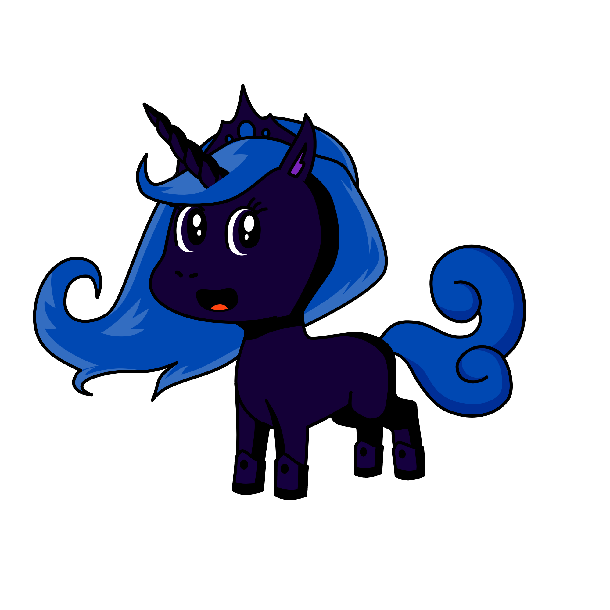Night mare moon, the unicorn
