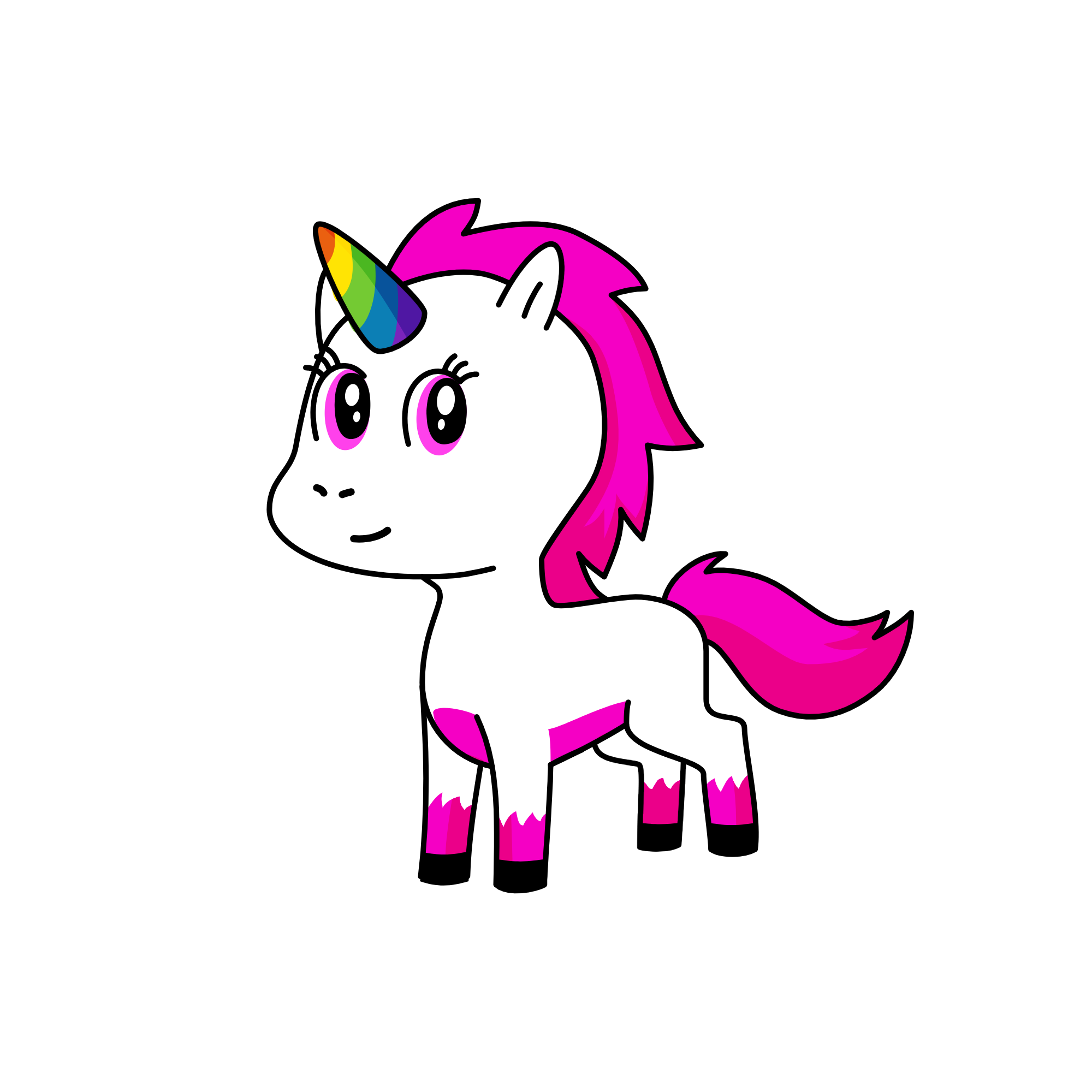 Pinky, the unicorn