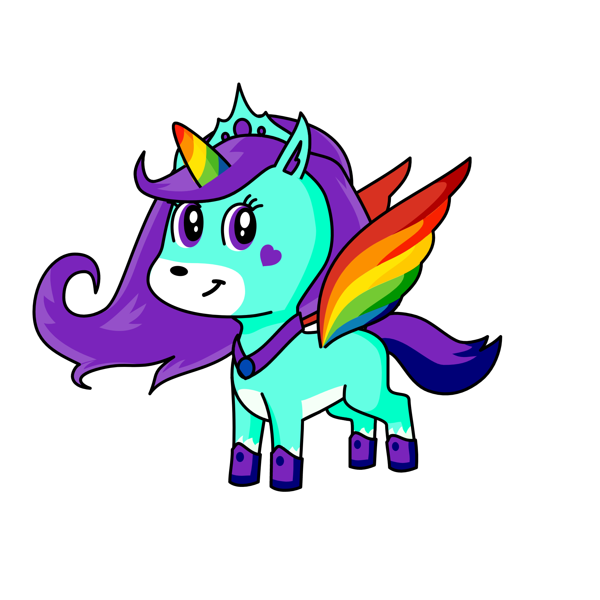 Sky princess, the unicorn