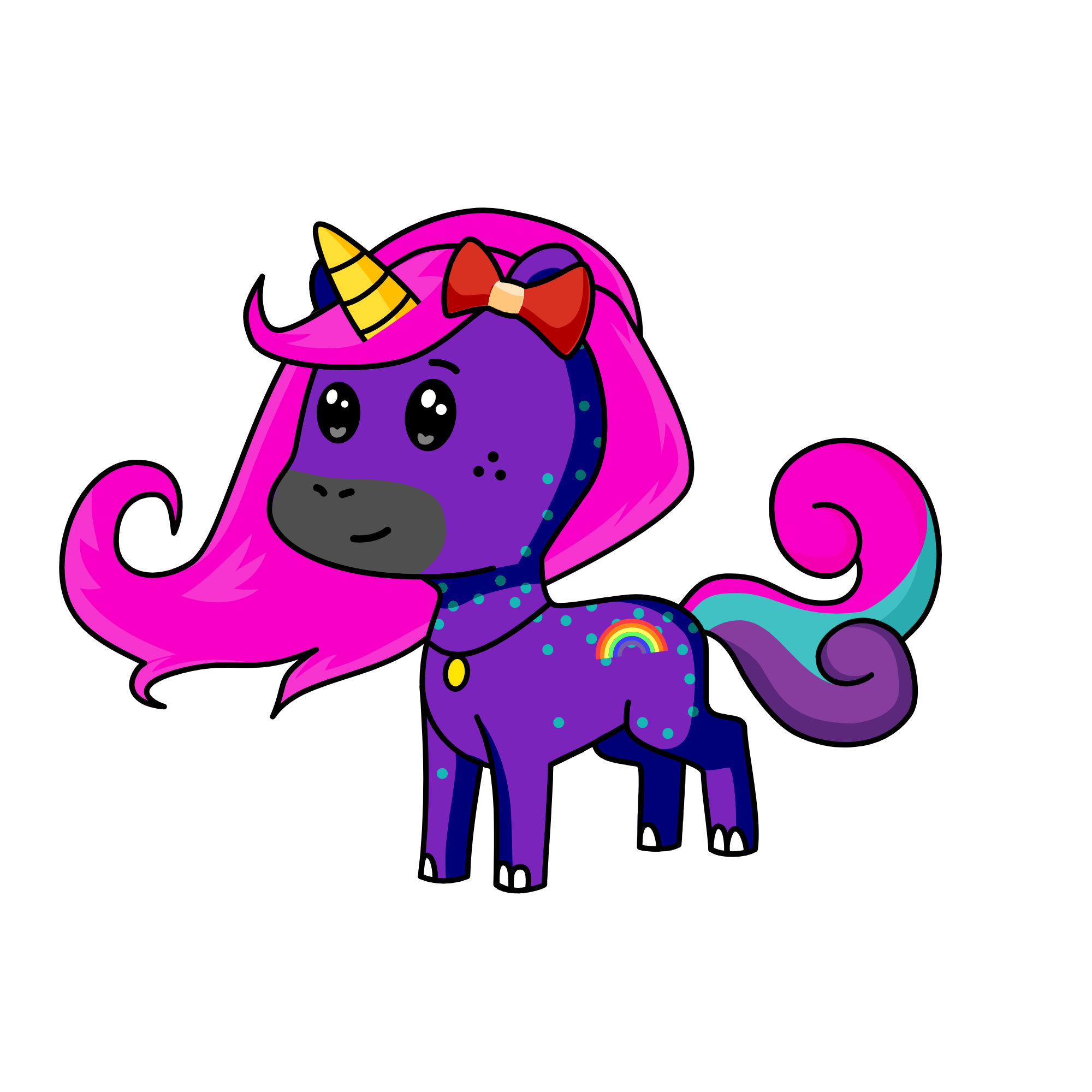pink, the unicorn