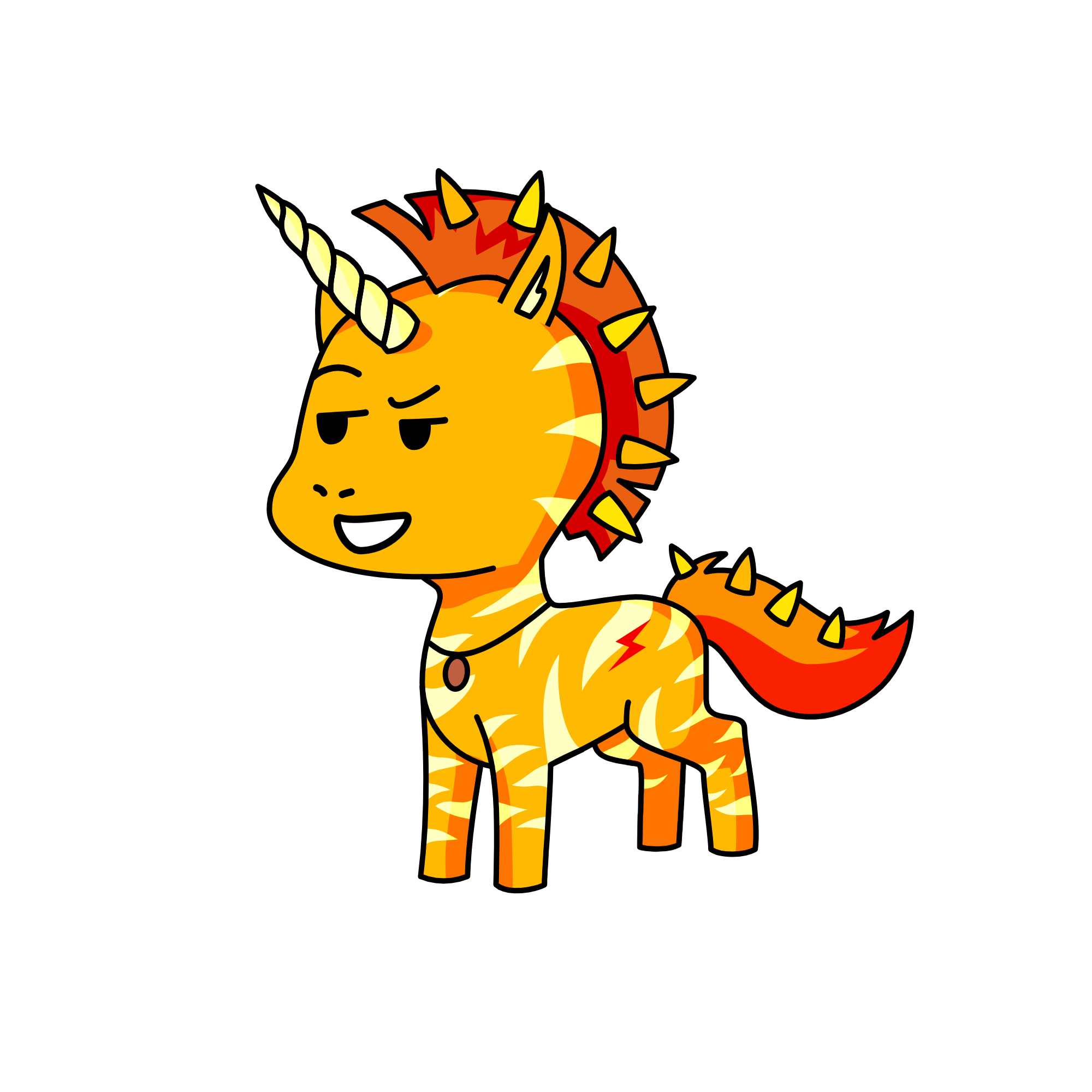 Spark the Boaster, the unicorn