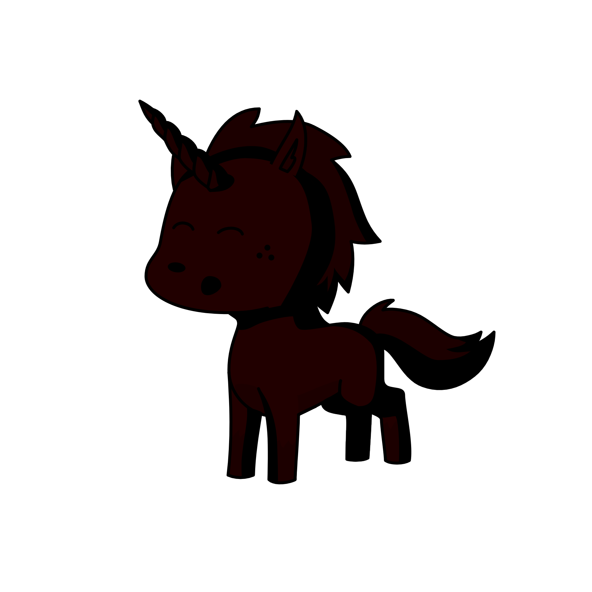 Blank, the unicorn