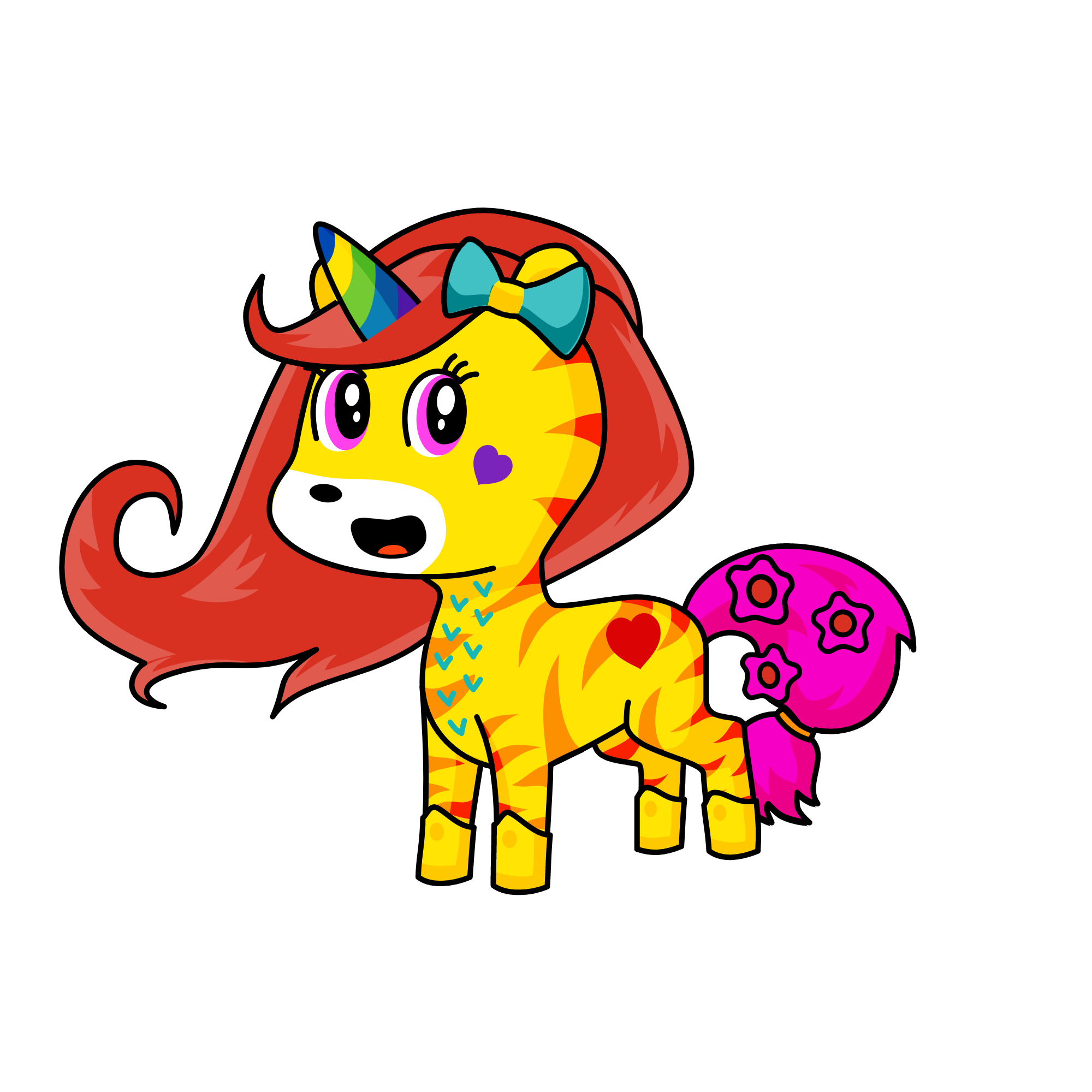 tiger, the unicorn
