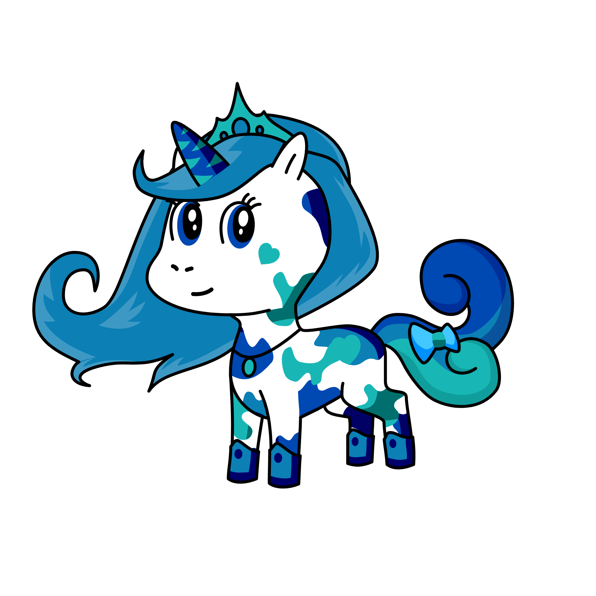 The Queen of ice, the unicorn