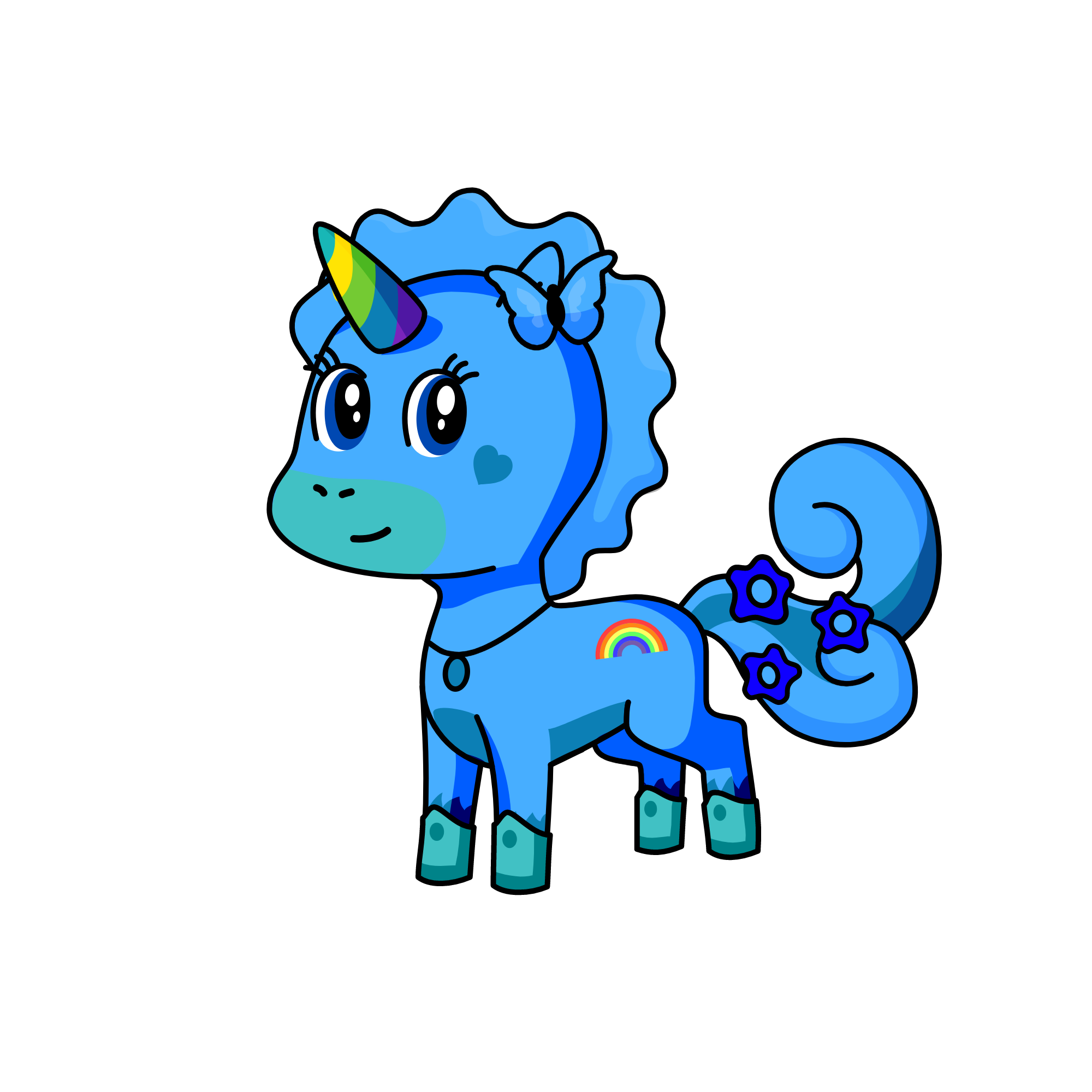 bluberry, the unicorn