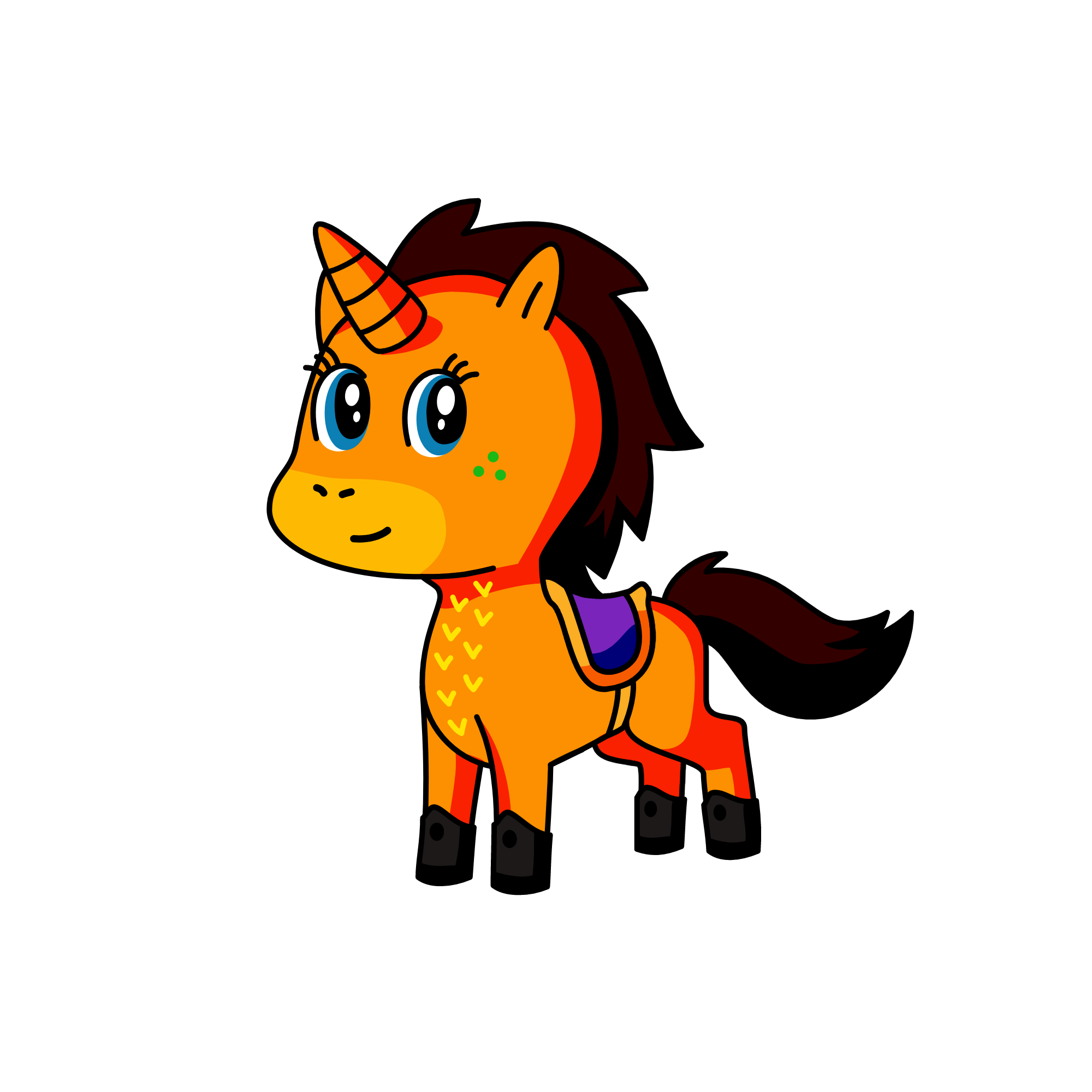 flame, the unicorn