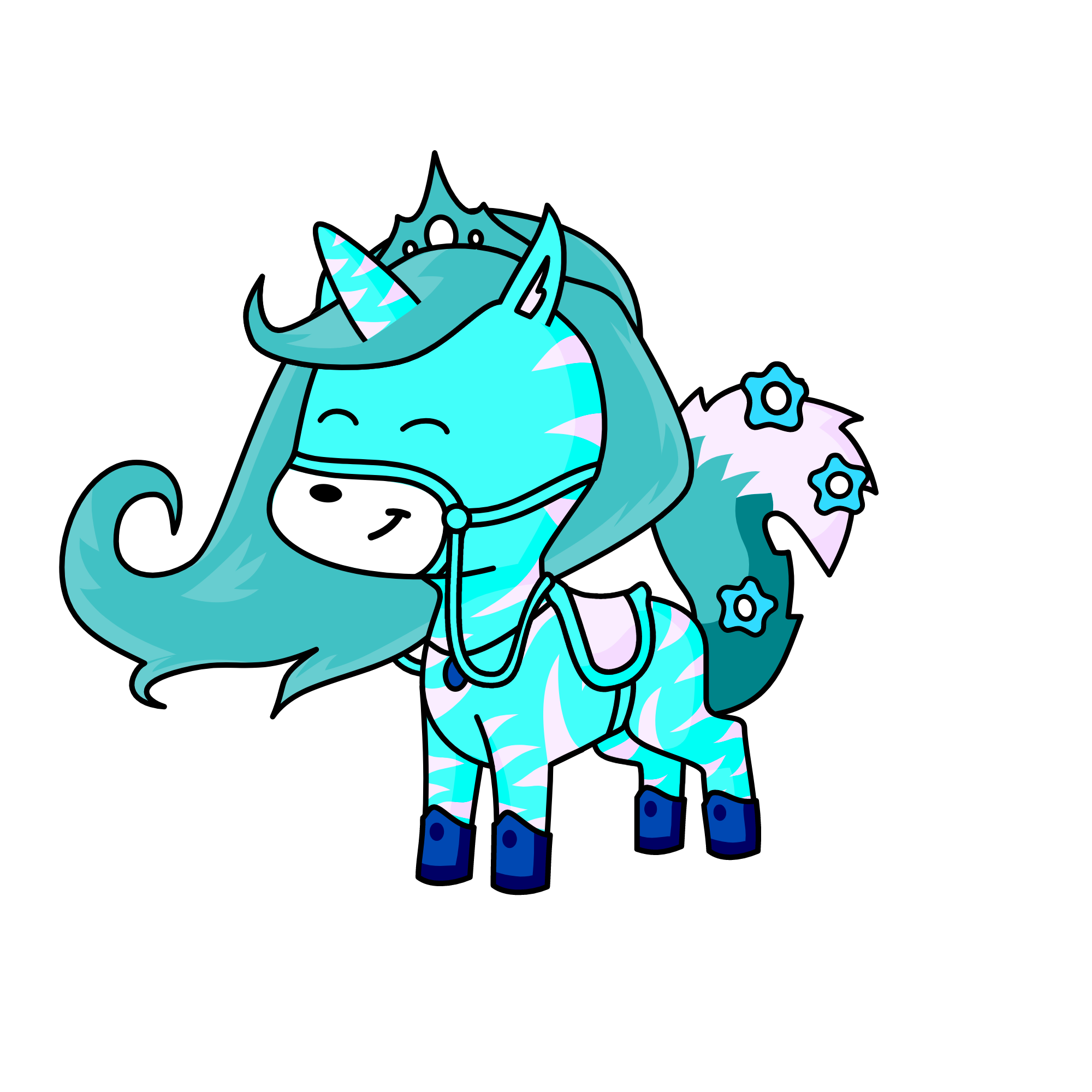 cloud girl, the unicorn