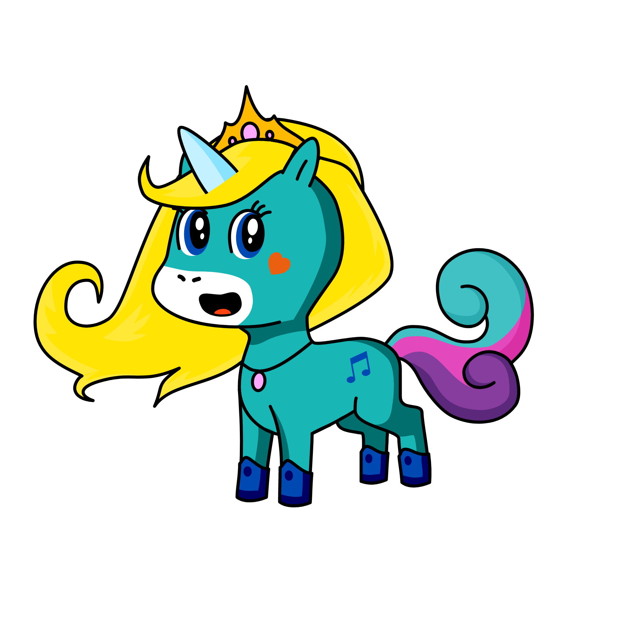 Melody, the unicorn