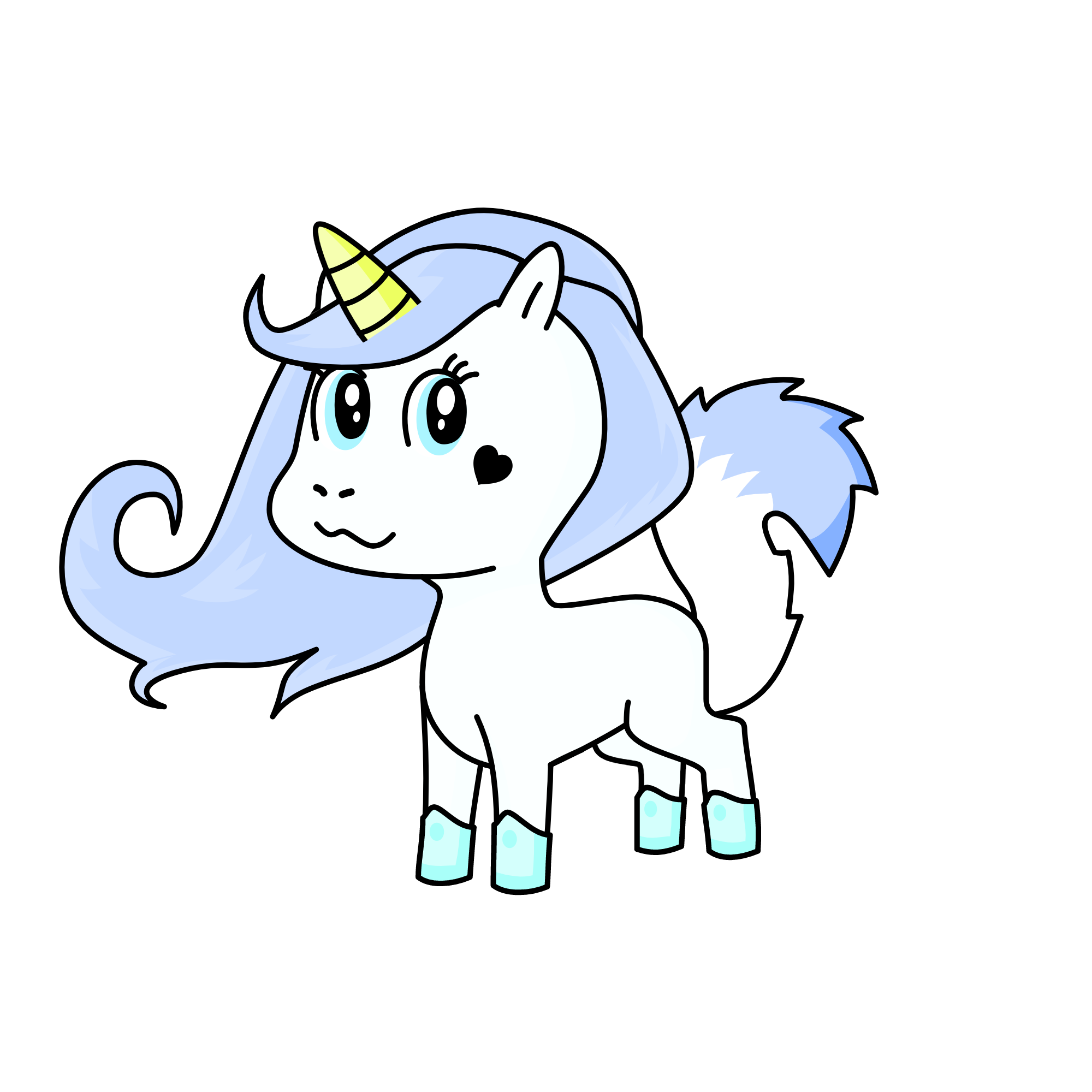 Snow, the unicorn