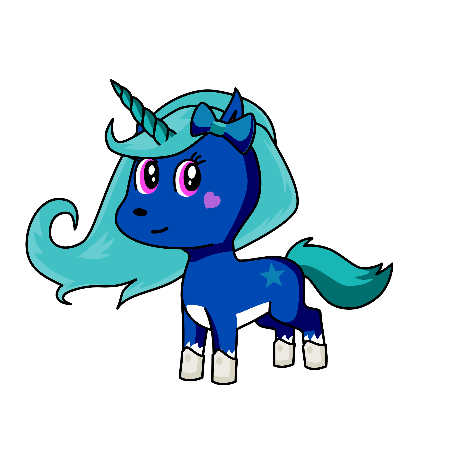 snowy, the unicorn
