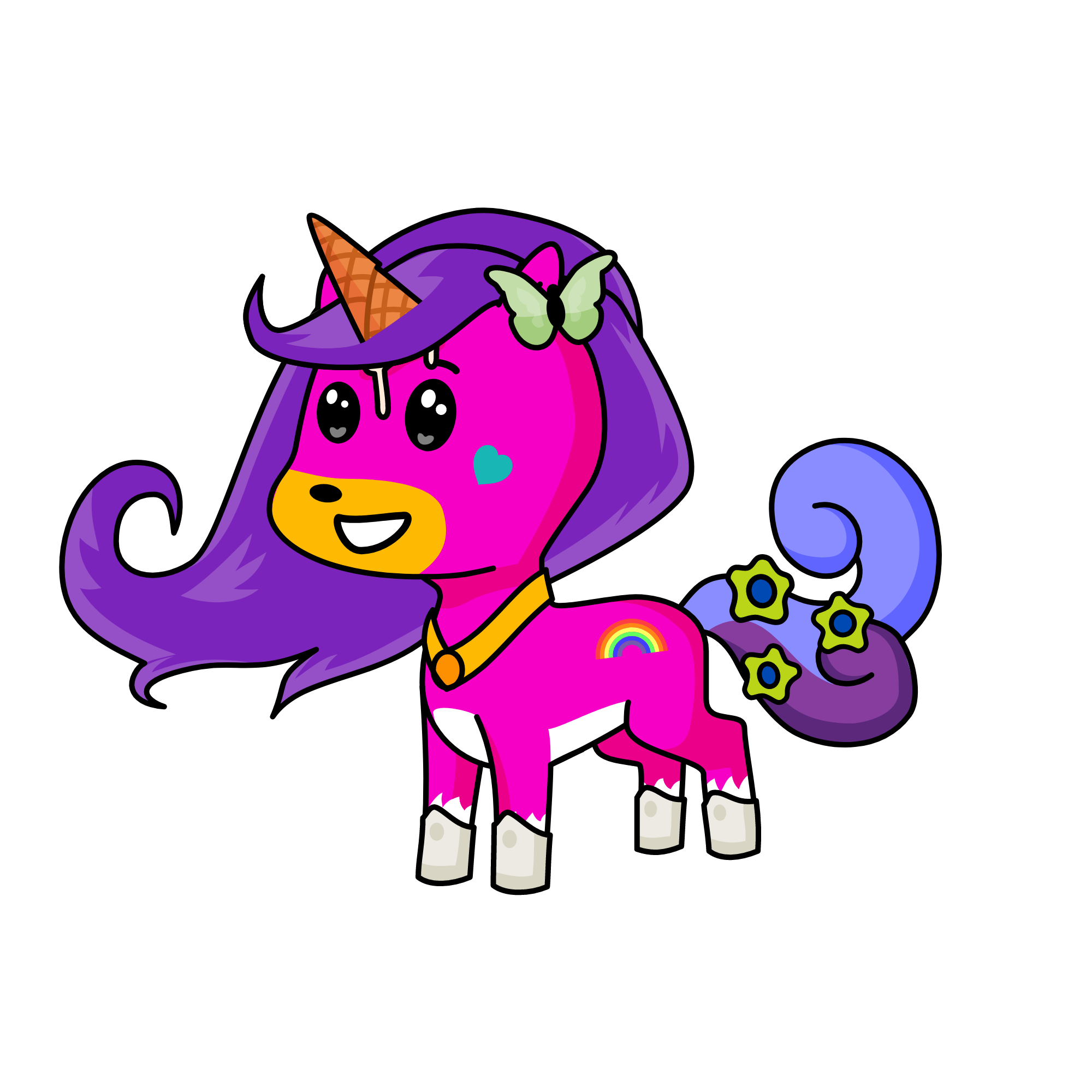 pony, the unicorn
