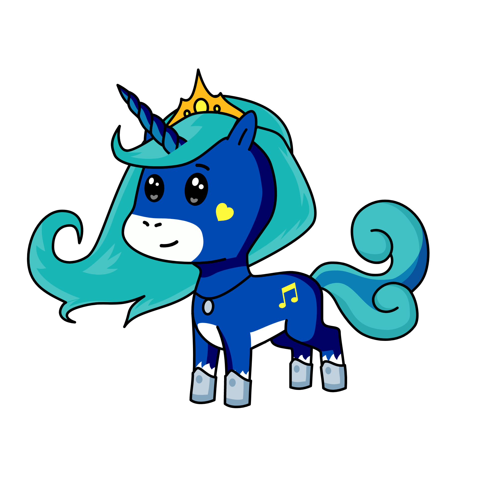 Night princess, the unicorn