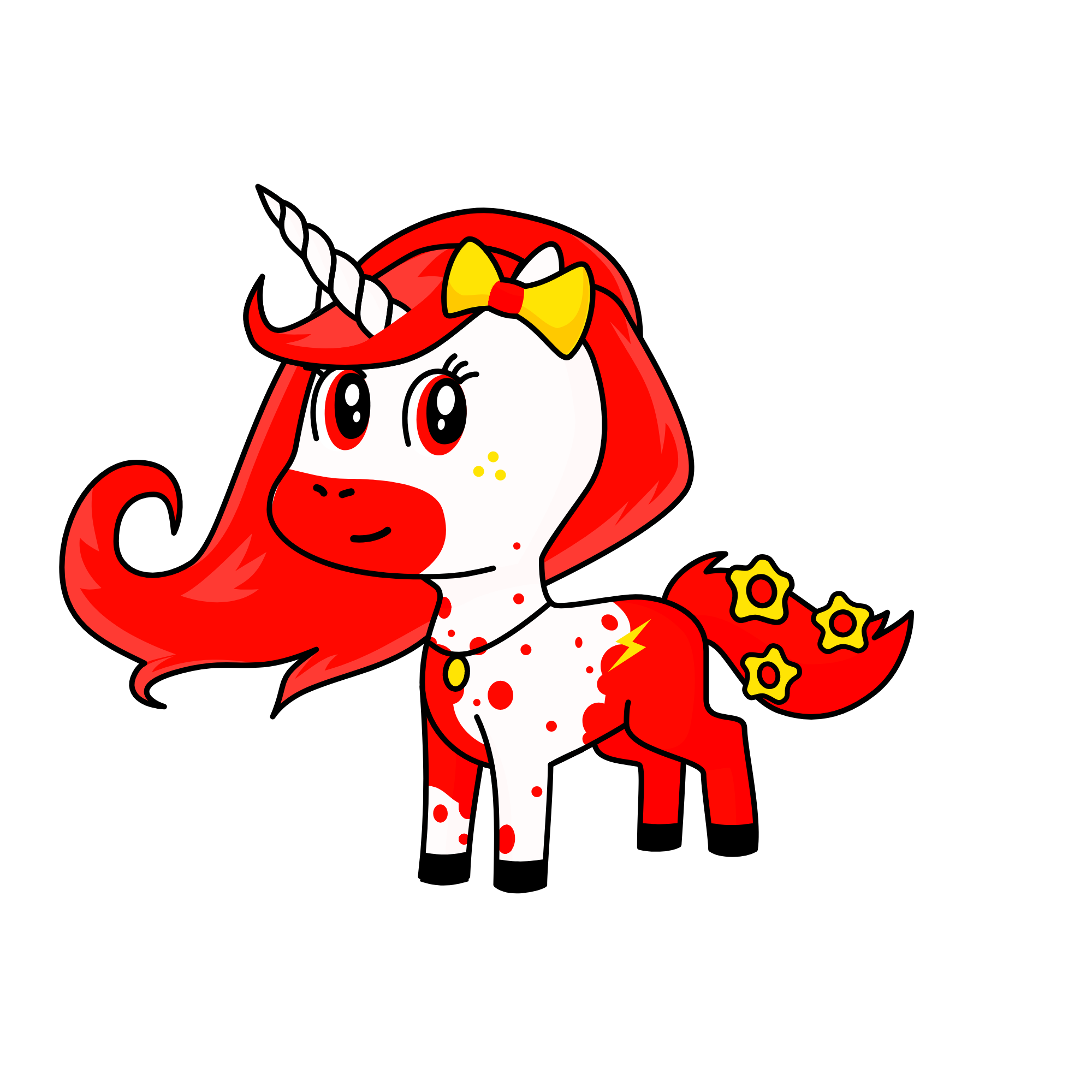 Red Rose, the unicorn