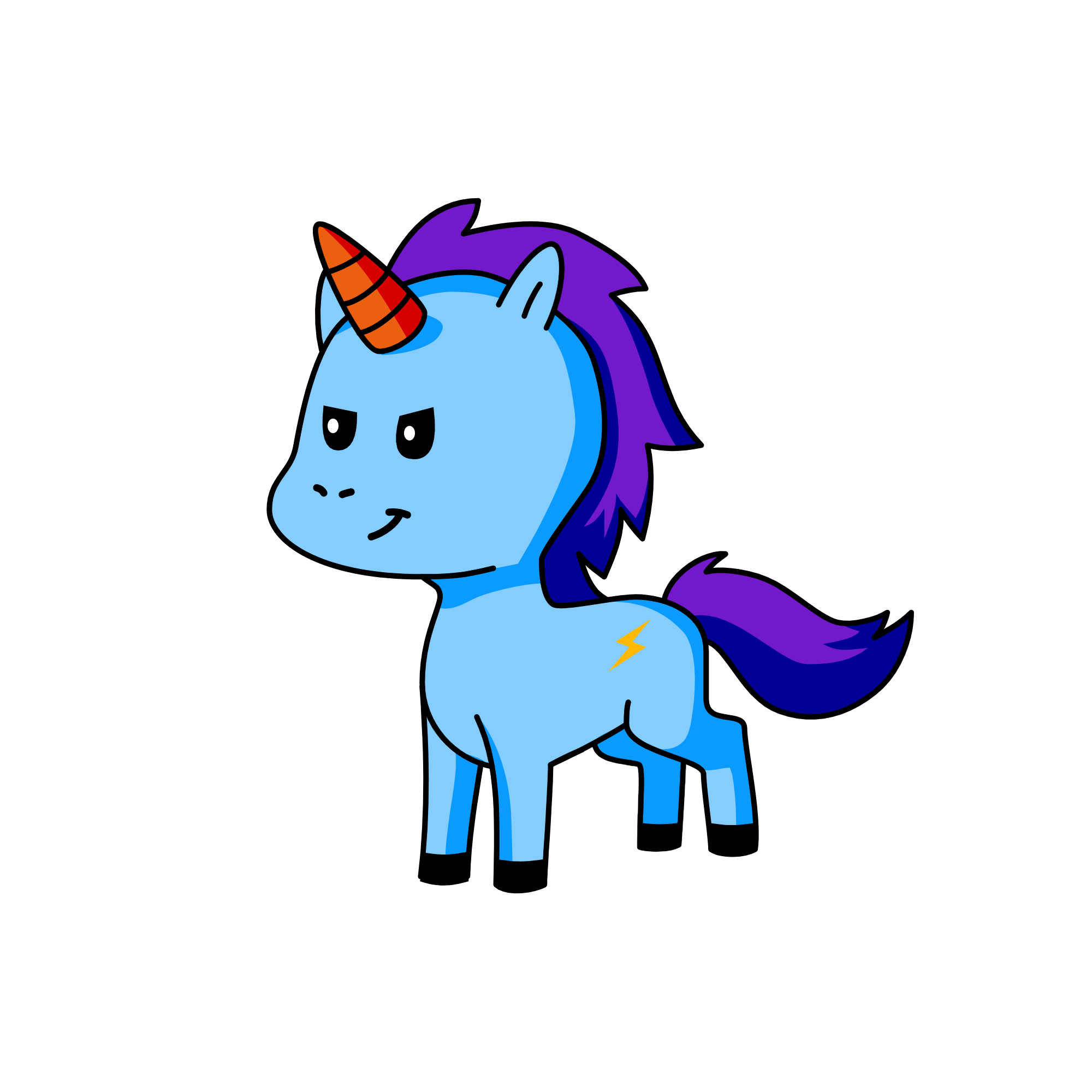Rainbow Dash, the unicorn
