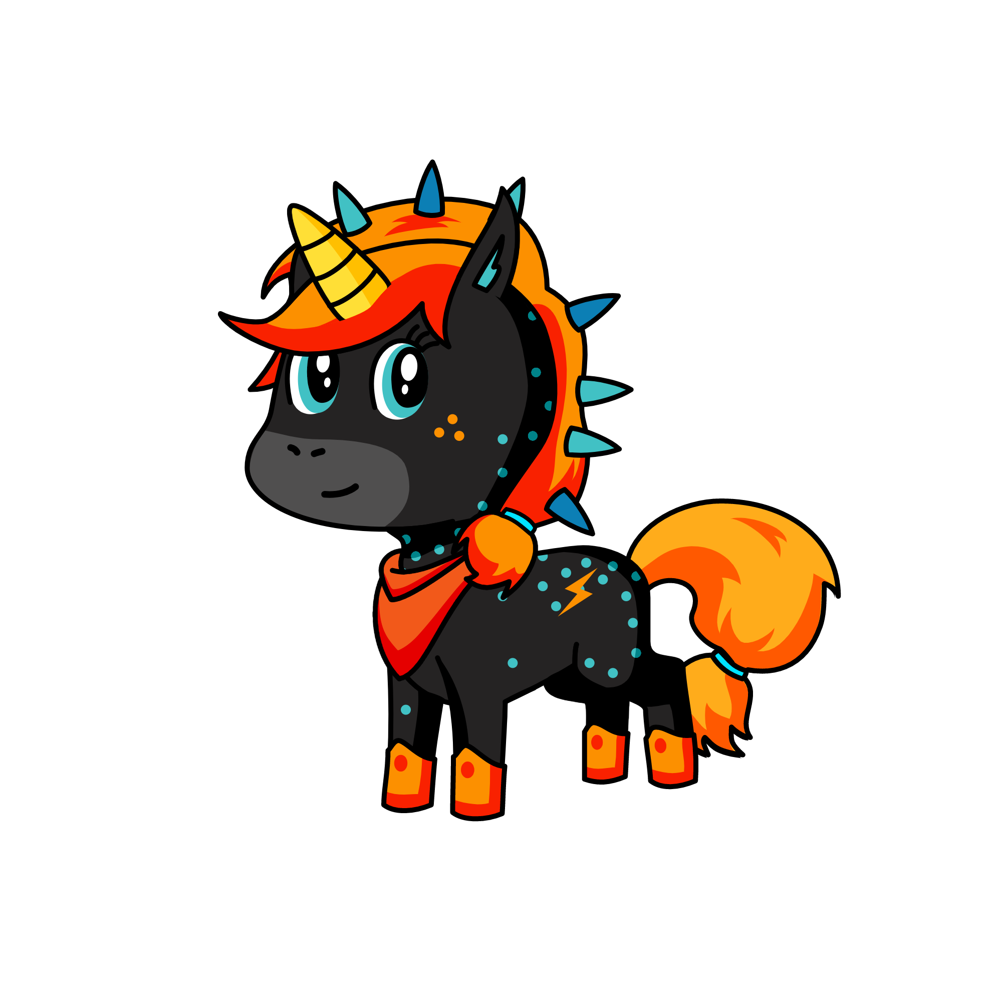 black fire, the unicorn