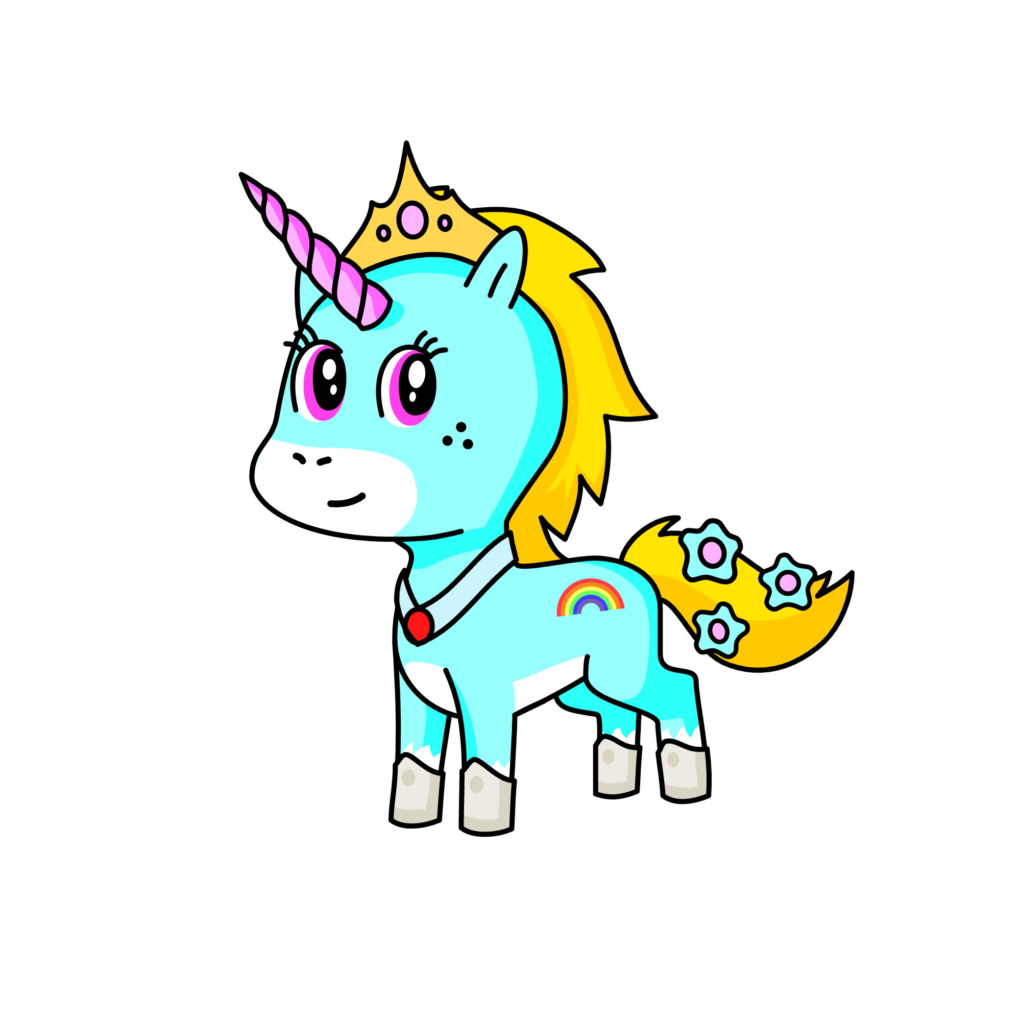 prinsses jazmin, the unicorn
