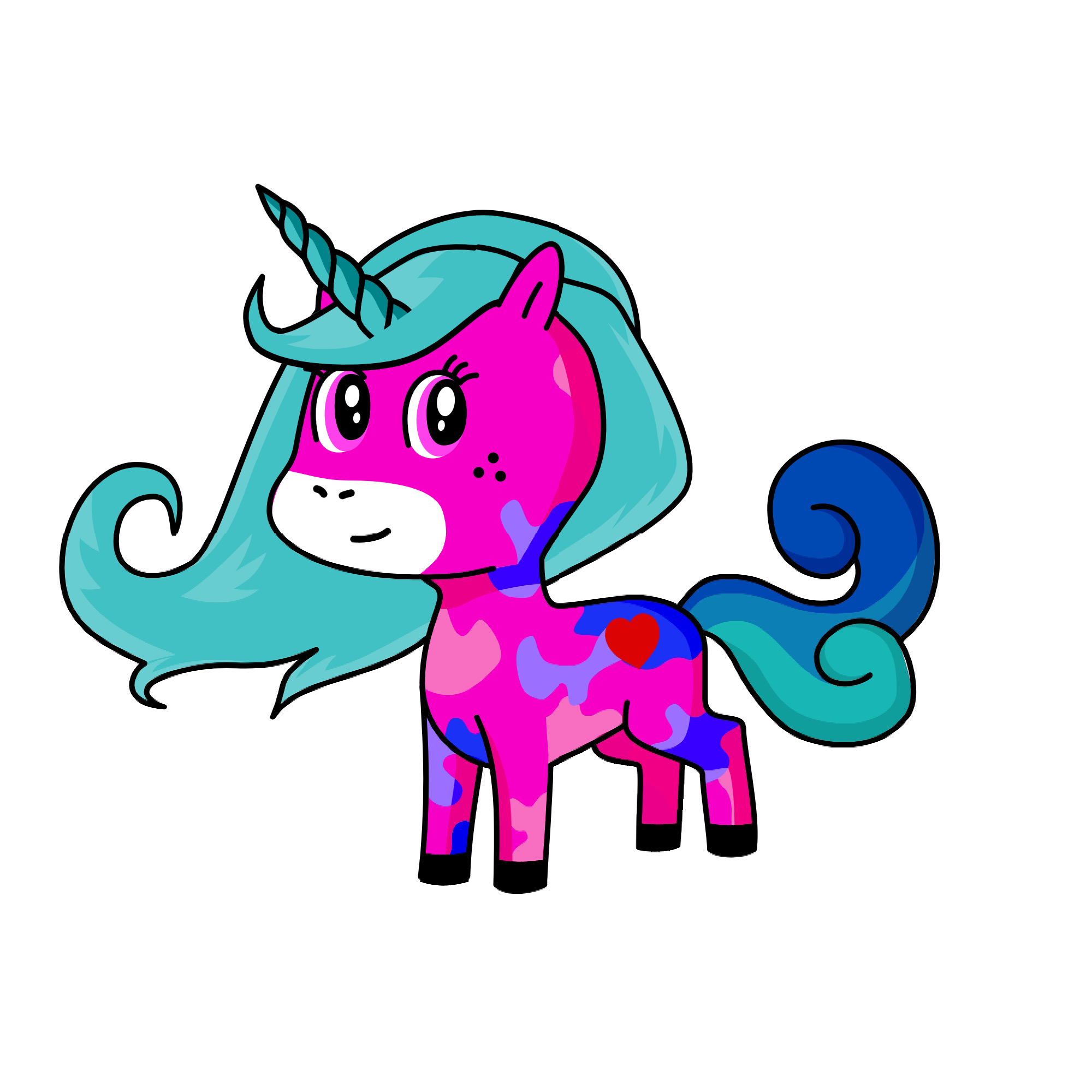 Arcoiris, the unicorn