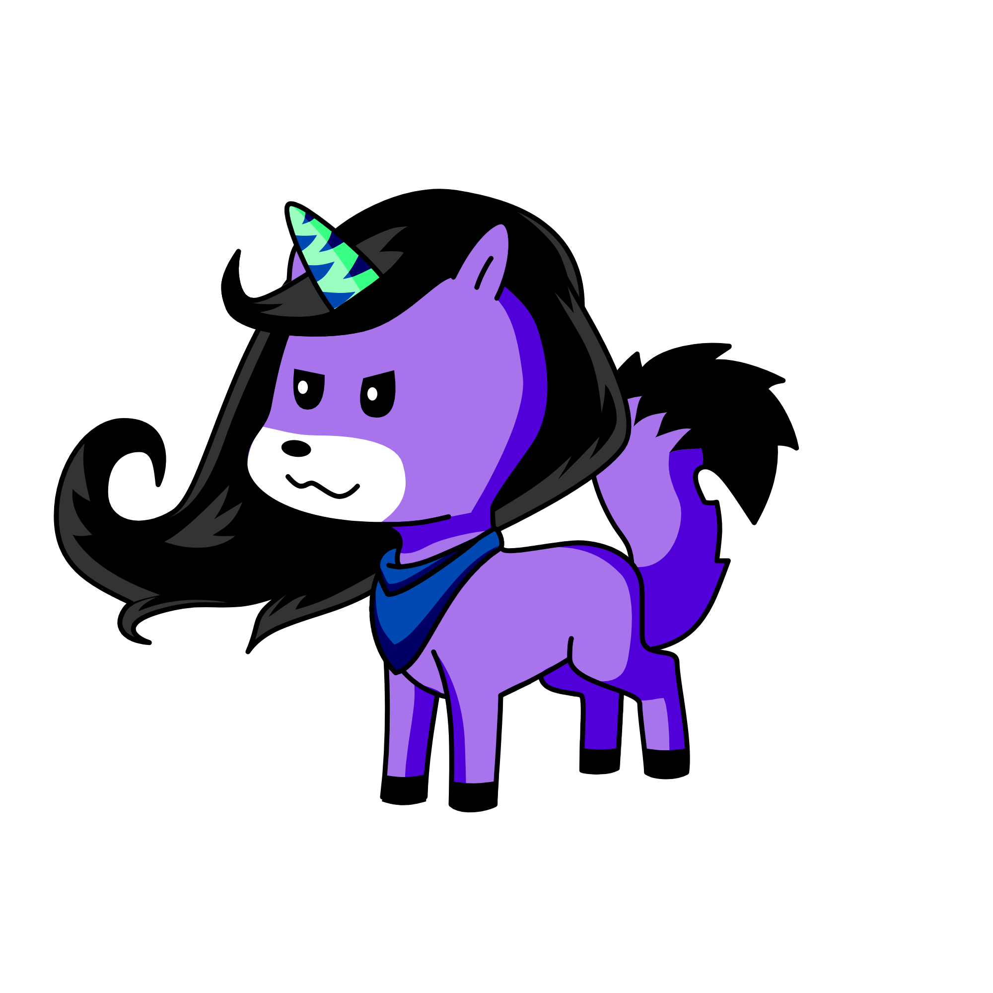 Oscura, the unicorn
