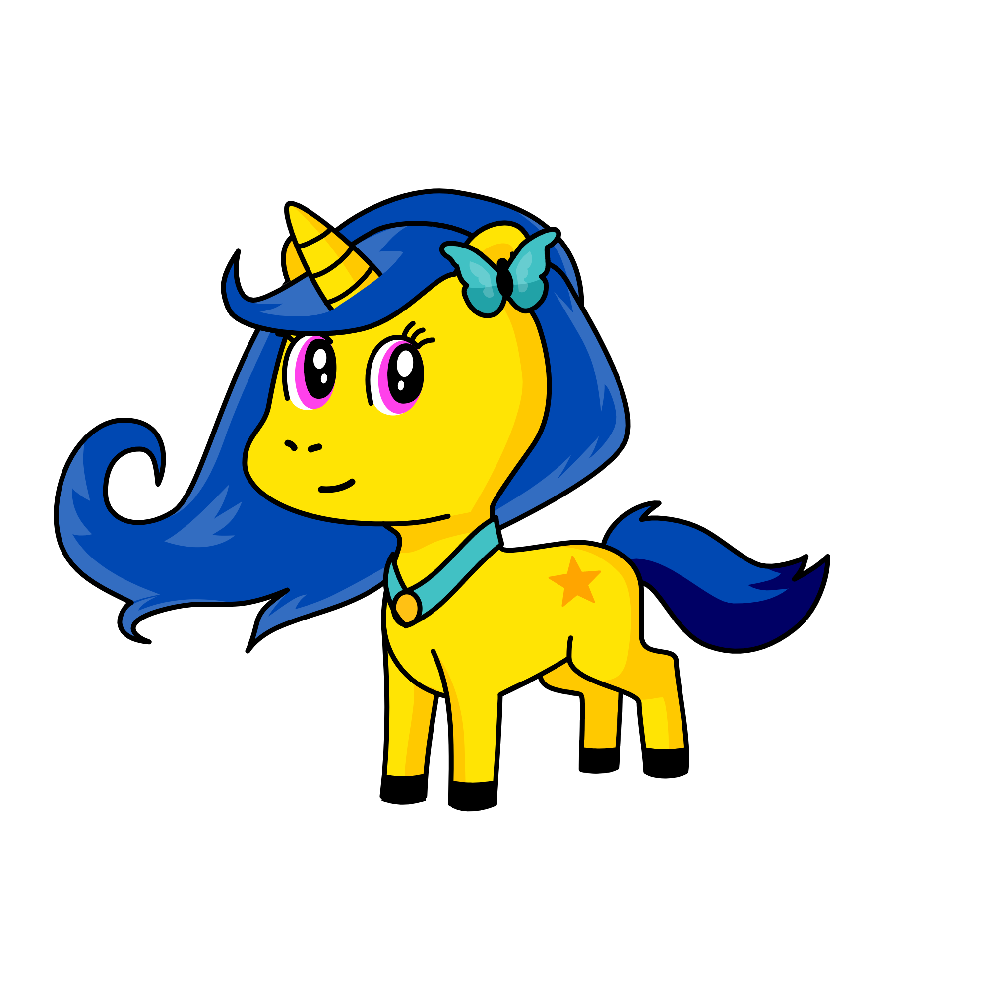 Princess Sunshine, the unicorn