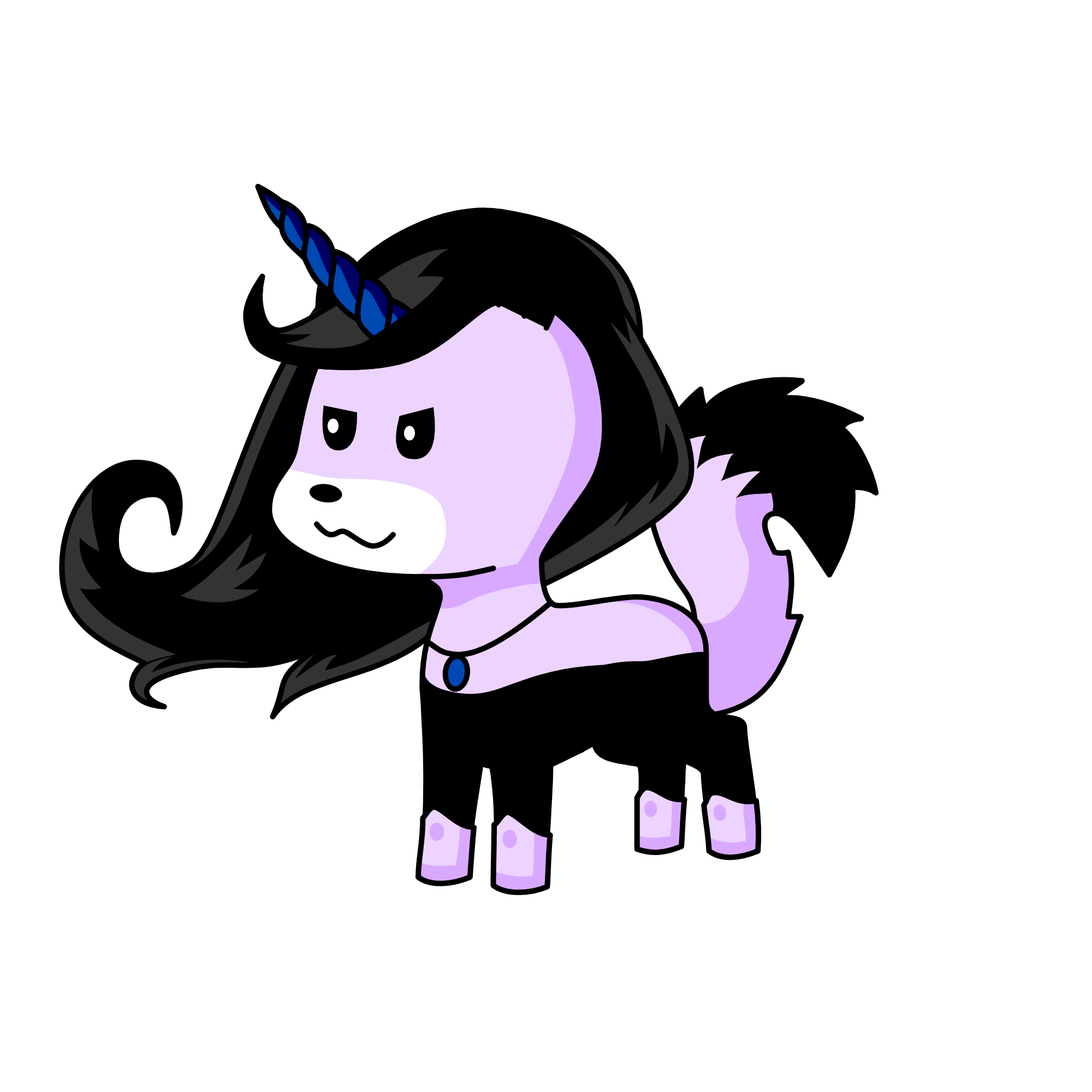Negra, the unicorn