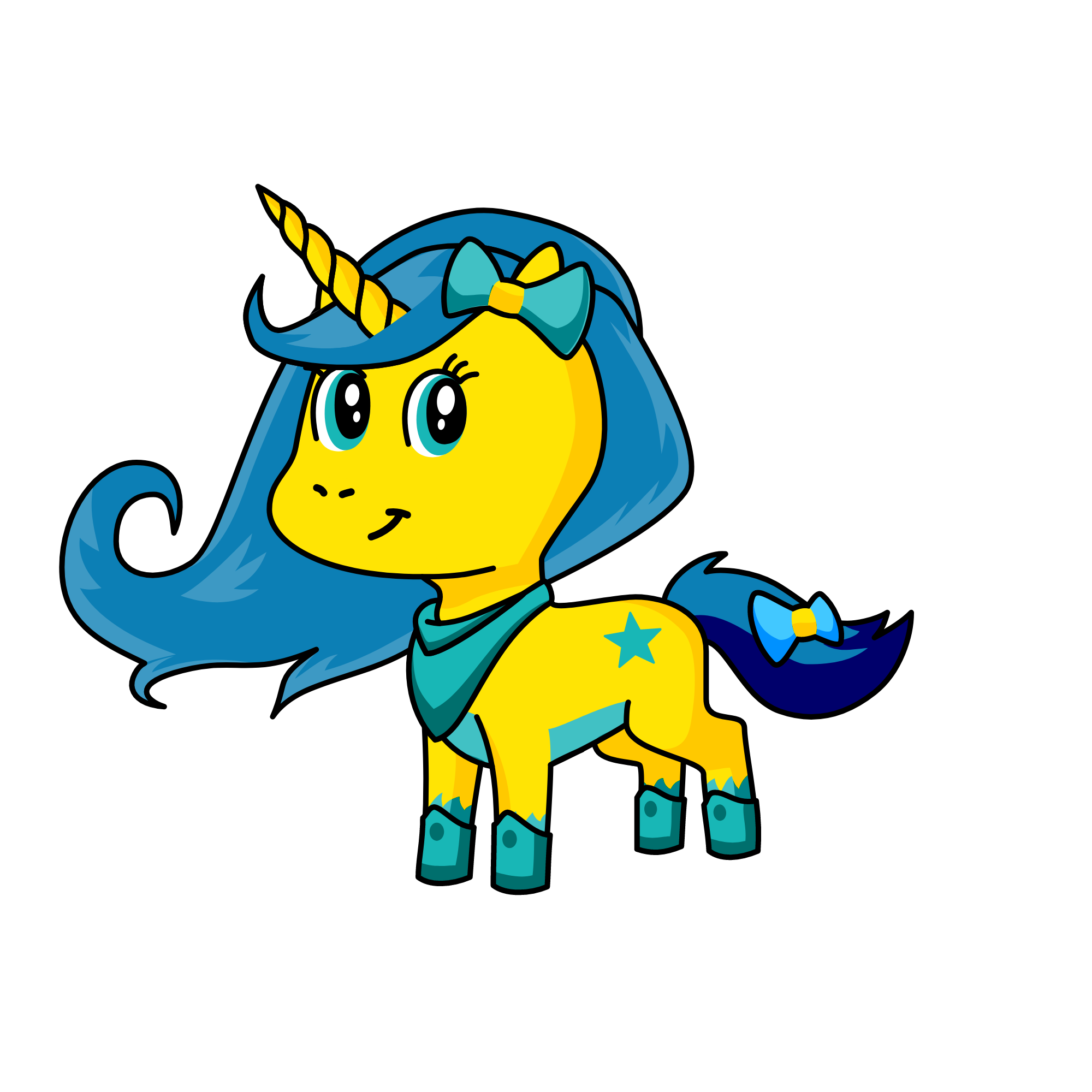 PRENSES BLUE, the unicorn
