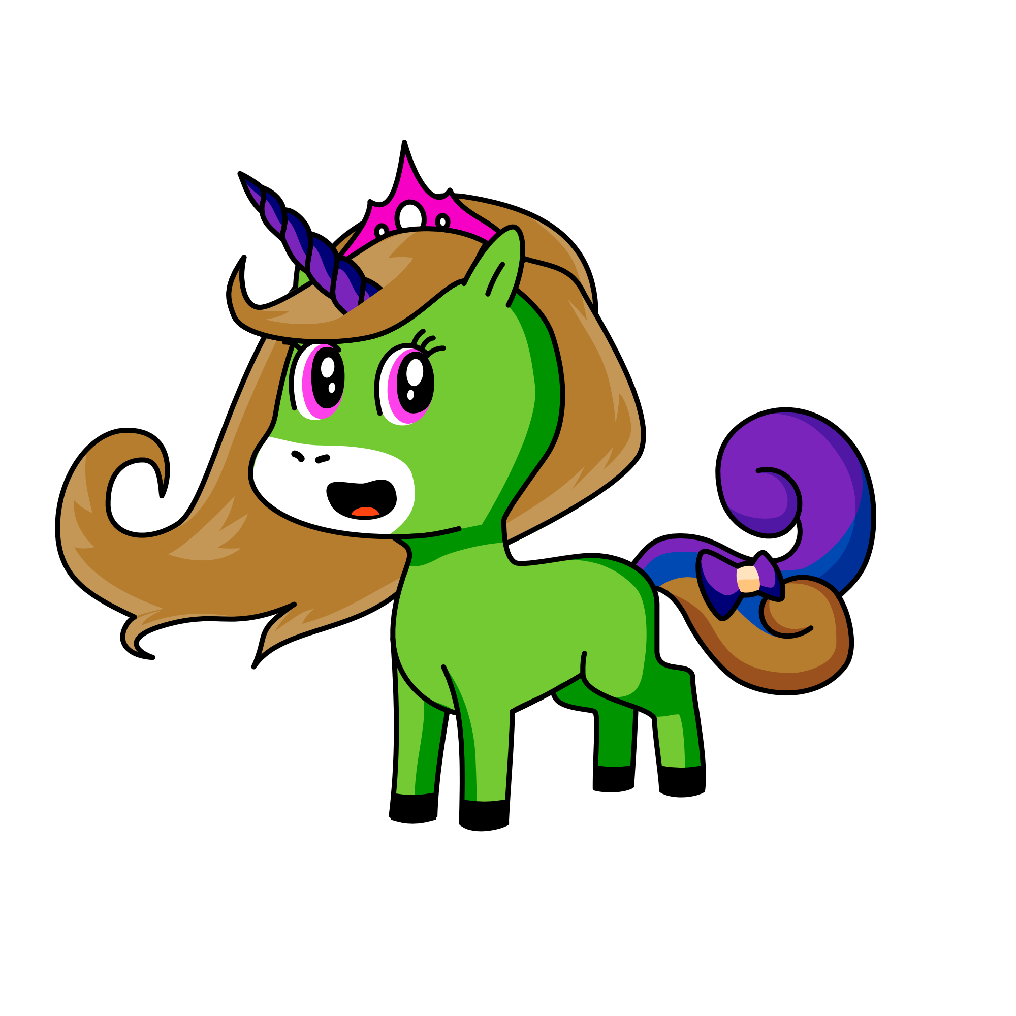 Poly, the unicorn