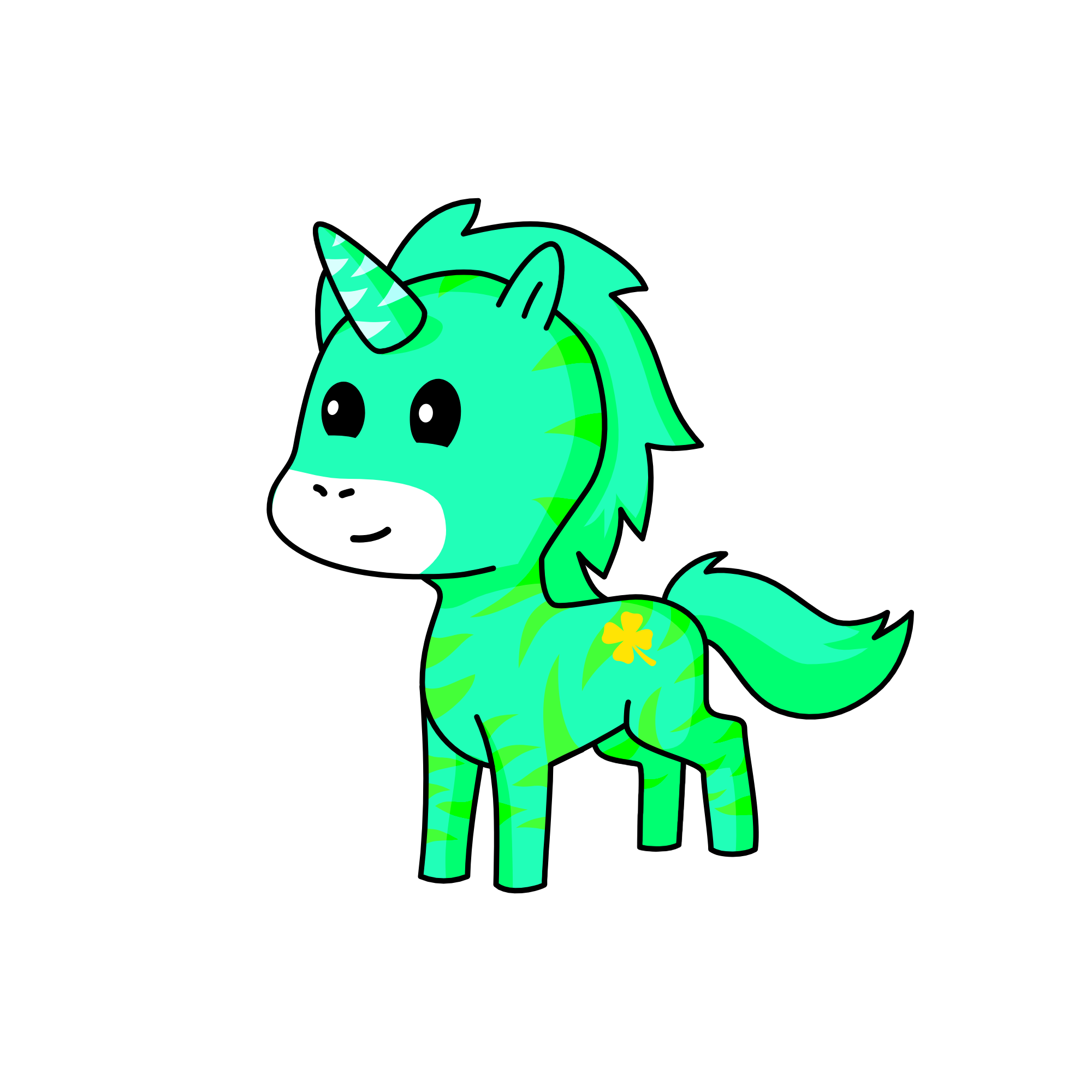 Glitter pop, the unicorn