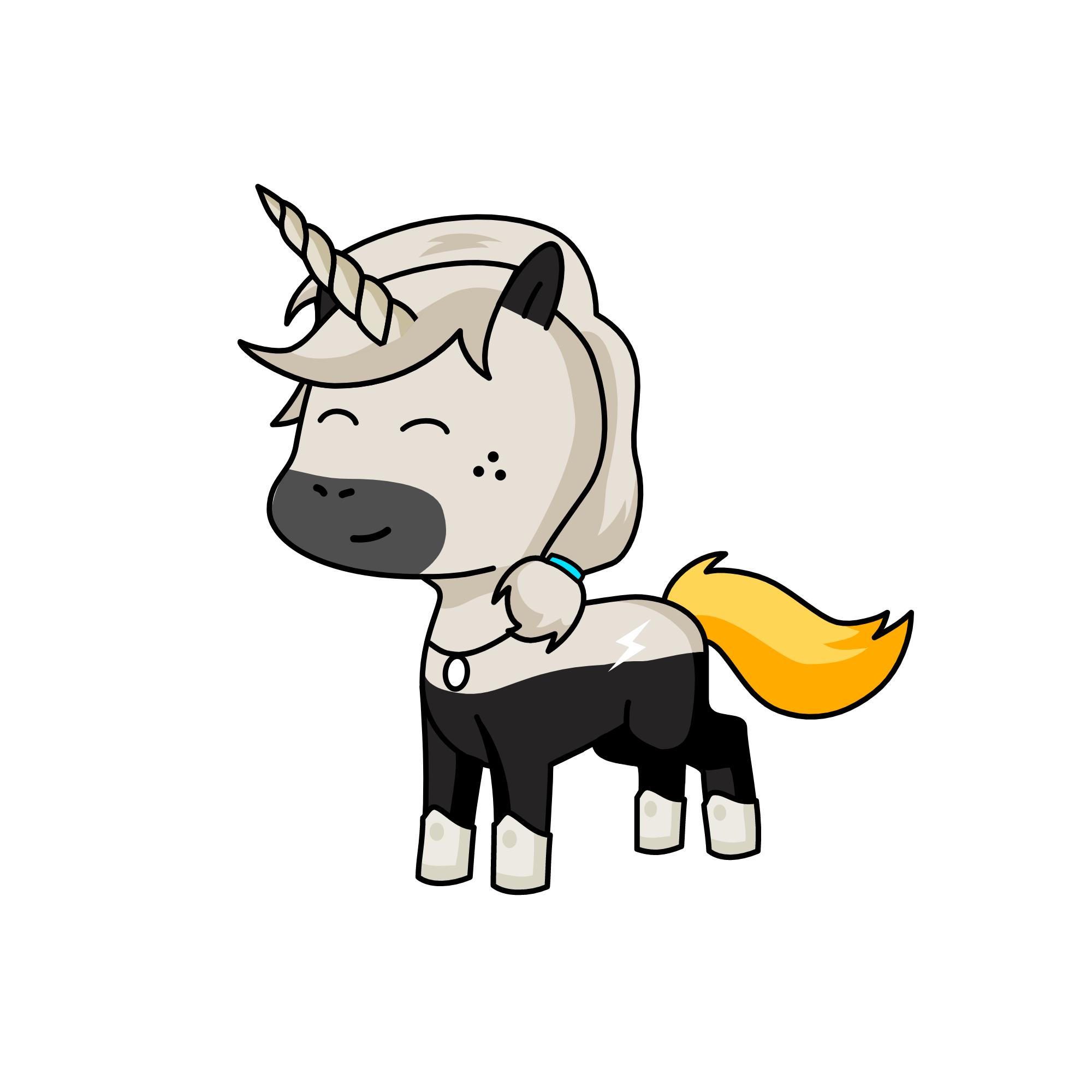pony, the unicorn