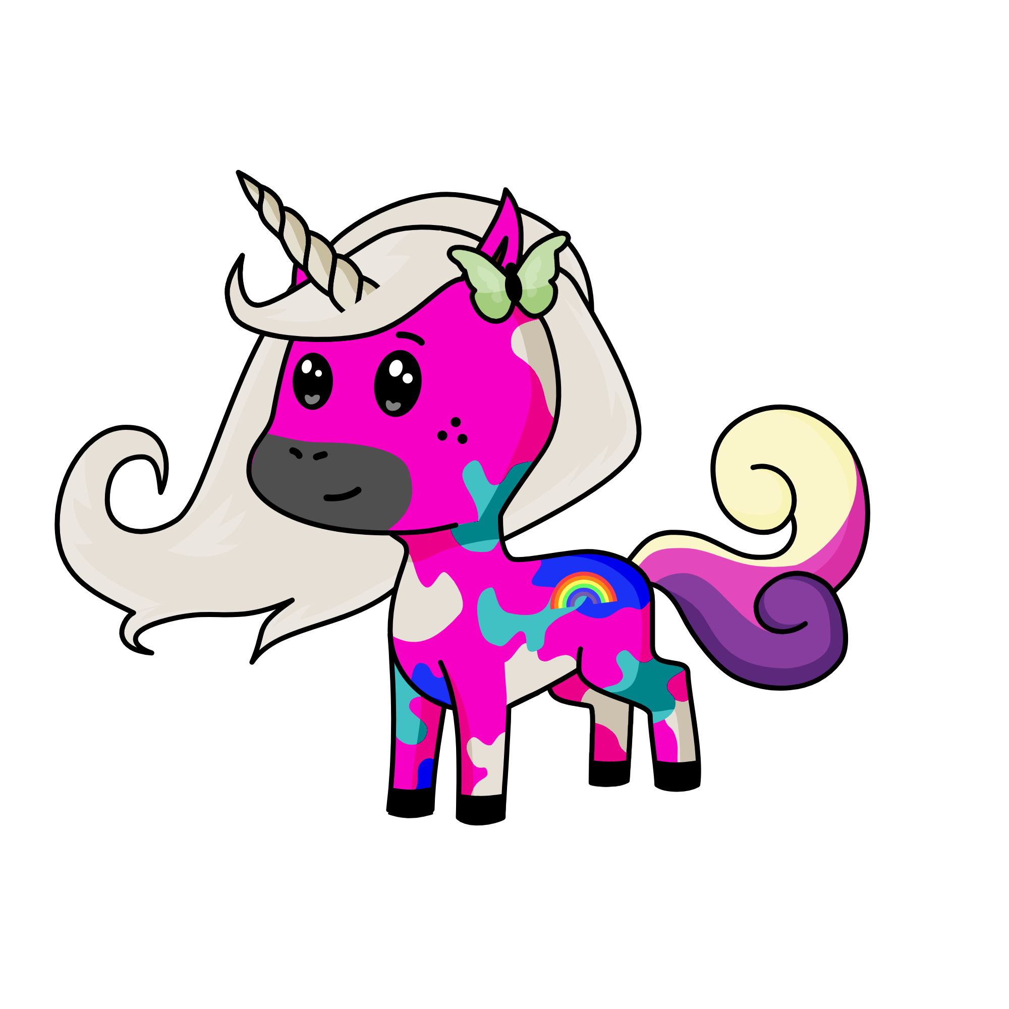 Pinky, the unicorn