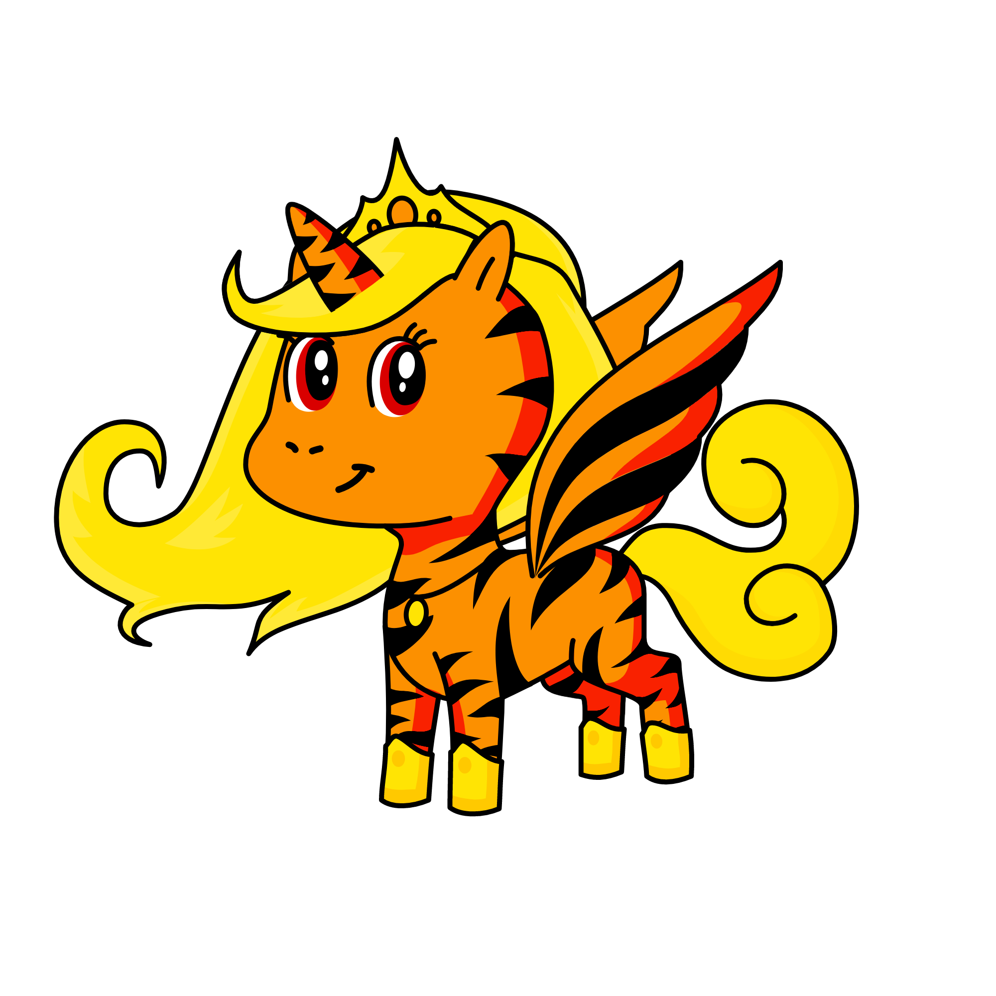 tiger , the unicorn