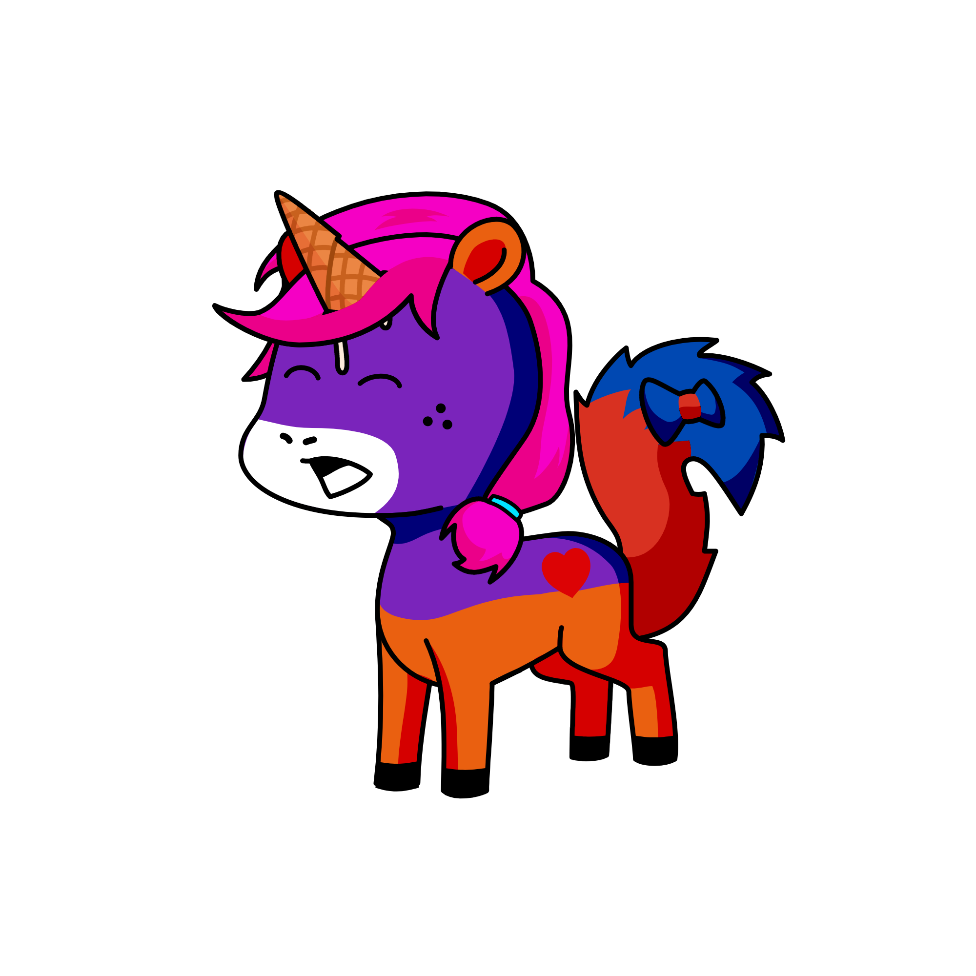 لاغعل, the unicorn